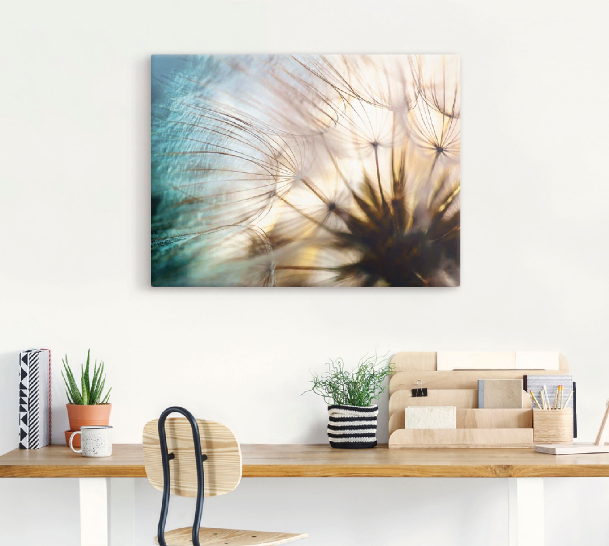 Artland Wandbild »Pusteblume Makro abstrakt« Blumen 1 Stk. tlg. als Alubild, Leinwandbild in verschied. Grössen