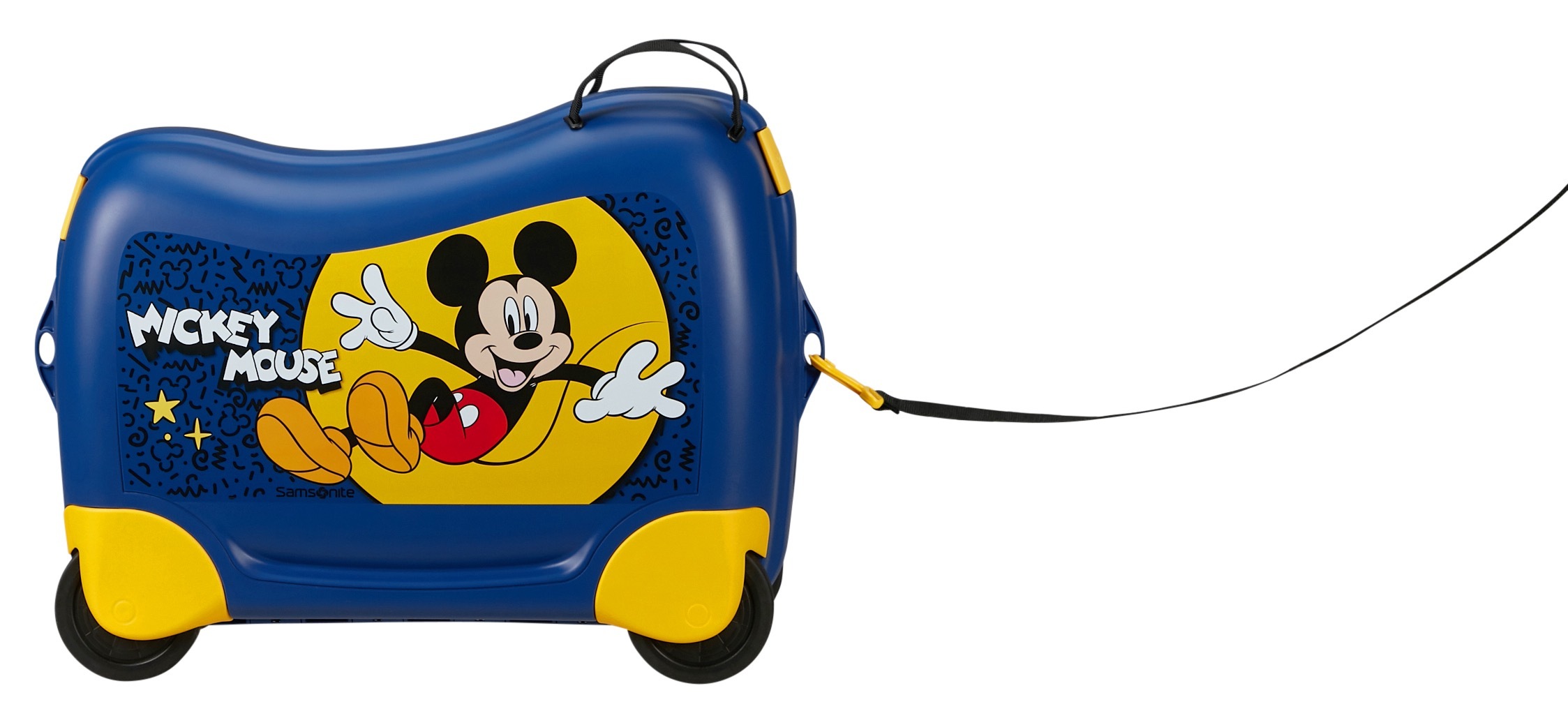Samsonite Valise pour enfants »DREAM2GO DISNEY, MICKEY HAPPY« 30 litre 4 Rollen en polypropylène, avec sangle de maintien, avec sangles croisées dans le compartiment principal