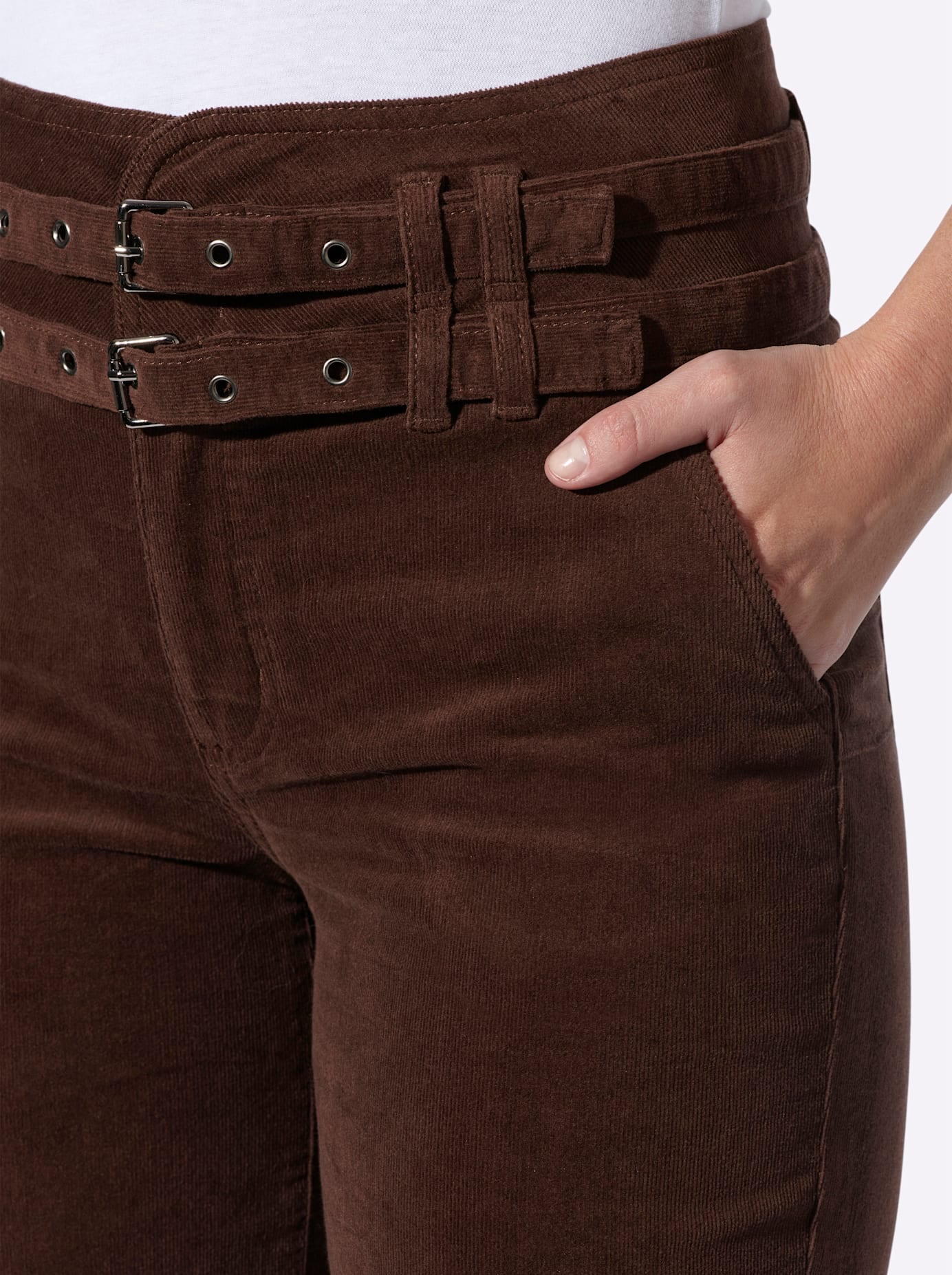heine Pantalon en velours côtelé
