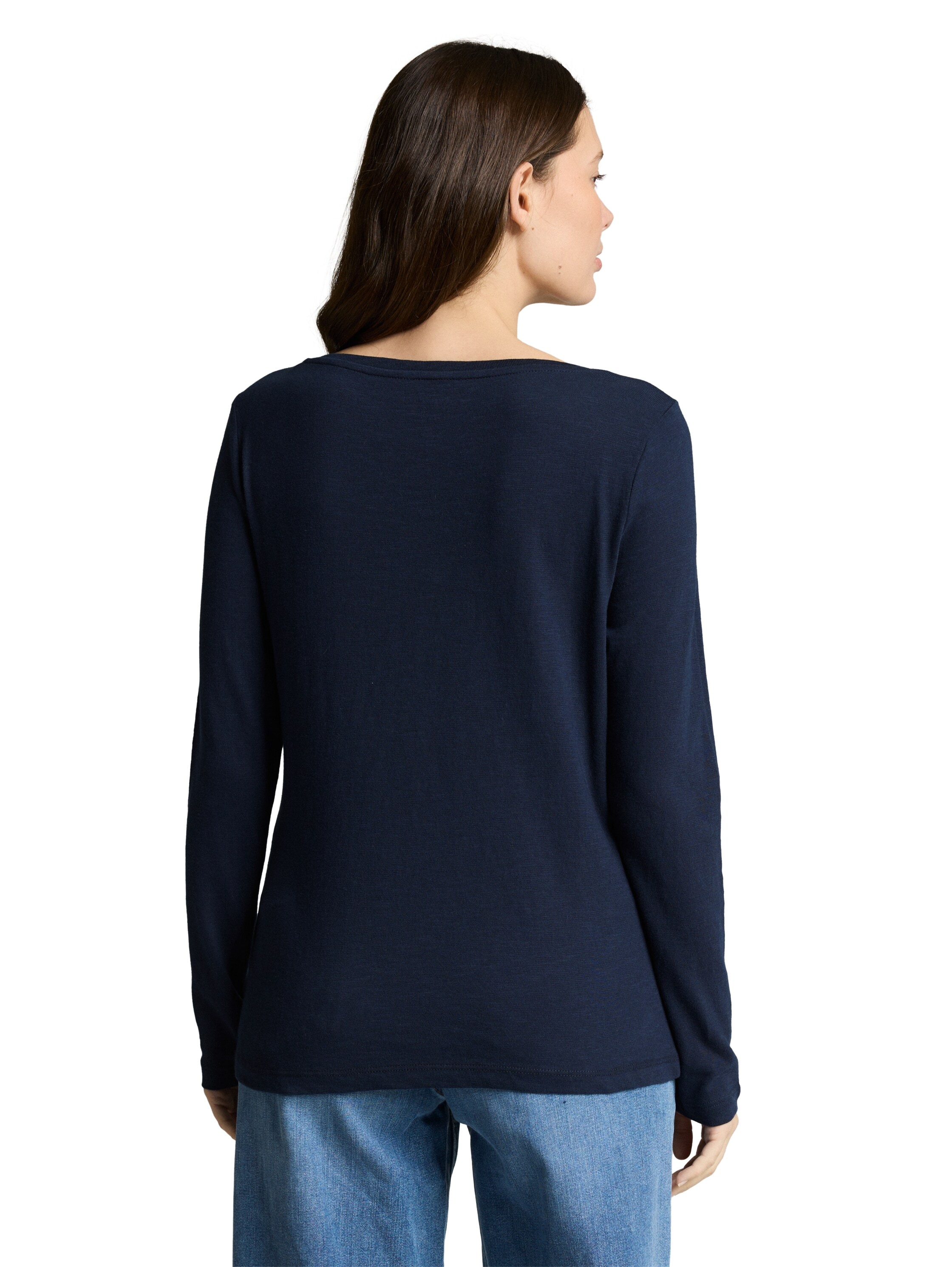 TOM TAILOR T-shirt à manches longues unifarben