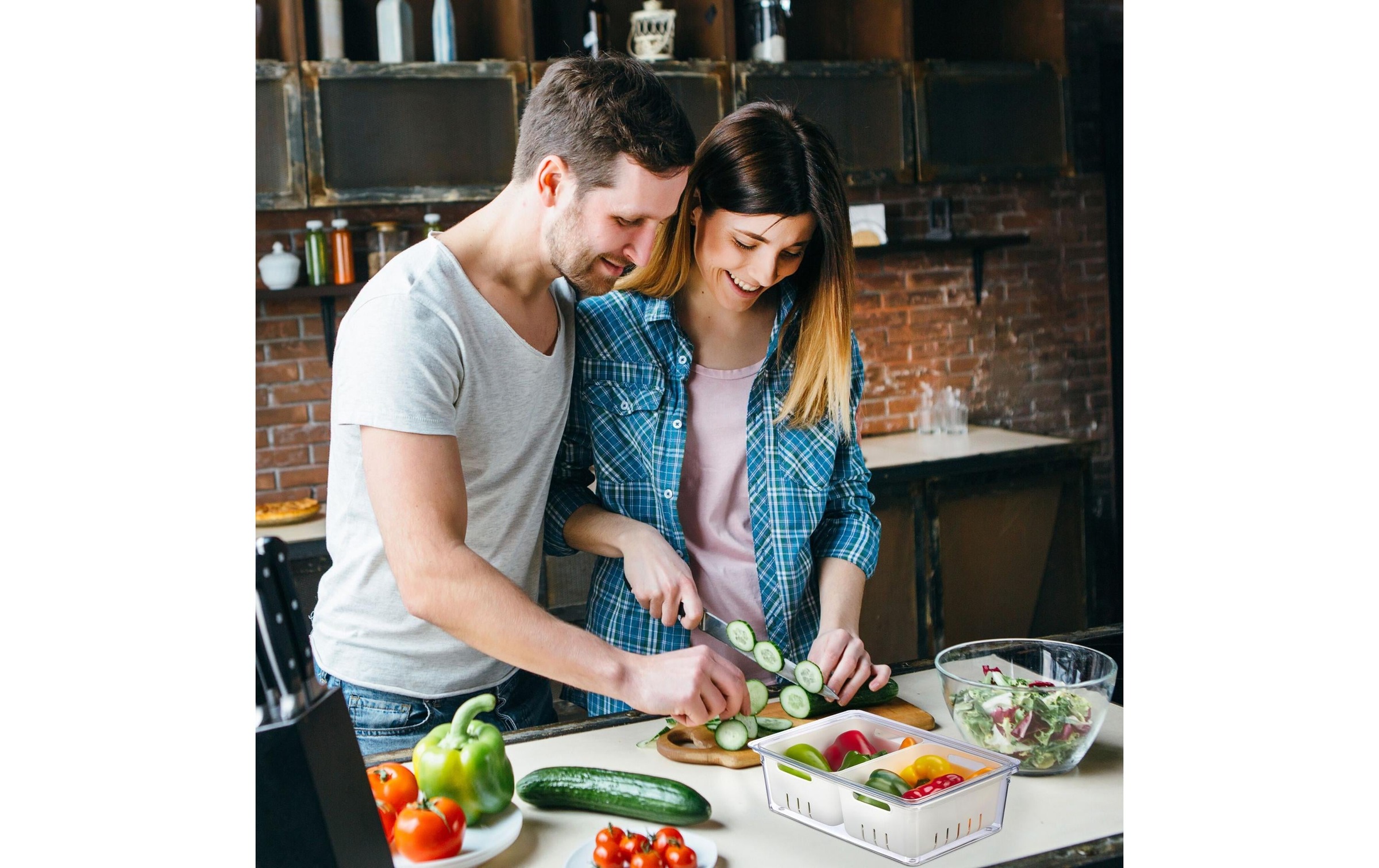 relaxdays Organizer »800 g, 3 Stück, Transparent/Weiss«