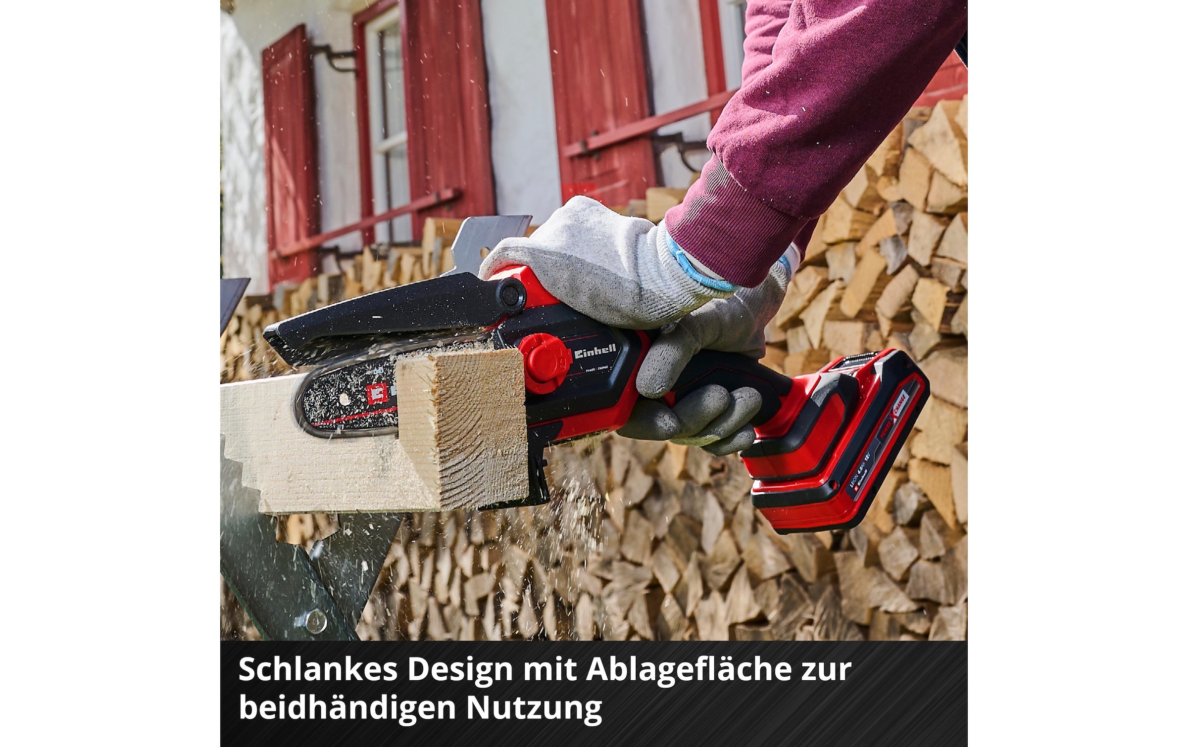 Einhell Tronçonneuse à batterie »Einhell GE-PS 18/15 Li 12.5 cm Schnittlänge, Holster Kit«