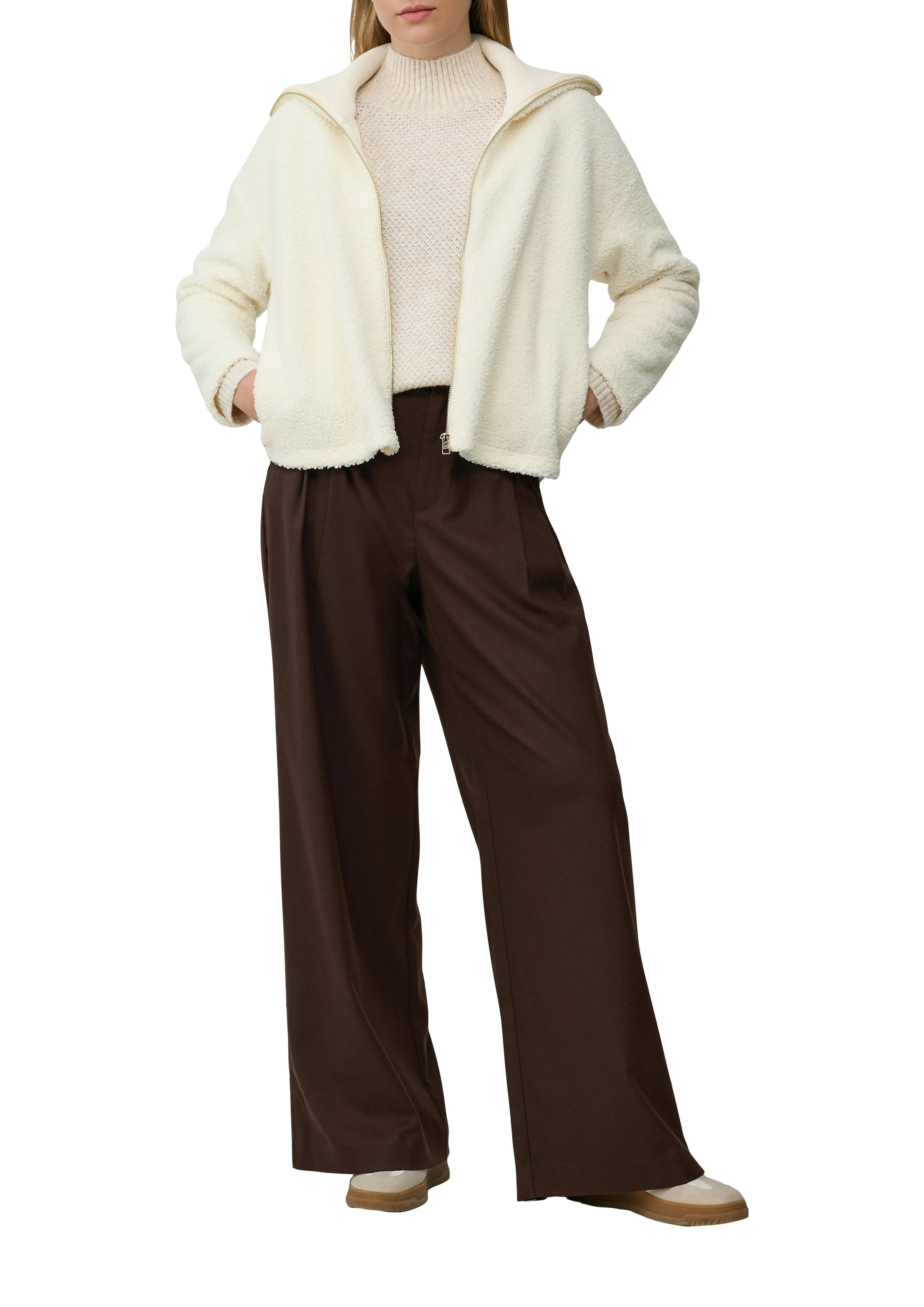 s.Oliver Strickpullover mit Rippbündchen