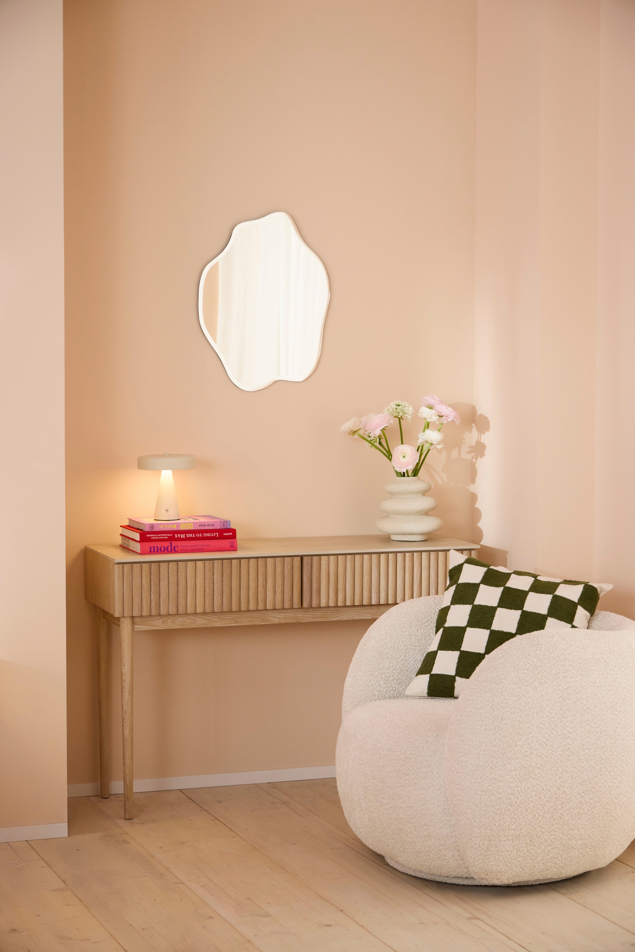 homsy by Ana Johnson Tischvase »Floriva, 21x20cm, strukturierte, matte Oberfläche« hochwertige Keramik aus einer traditionellen Manufaktur,Made in Europe