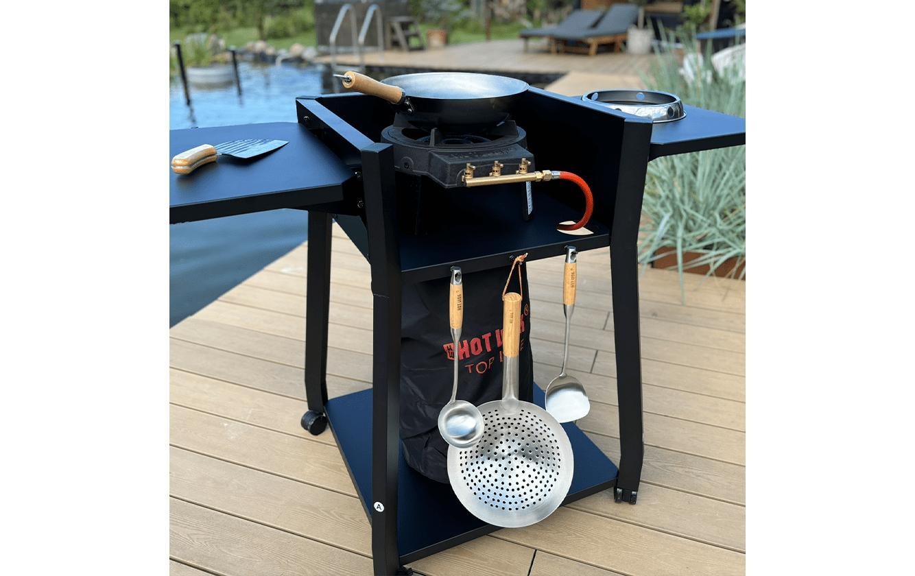   Barbecue à gaz »Hot Wok Pro 12 kW + regulator & wok Hochleistungs-Wok-Set«