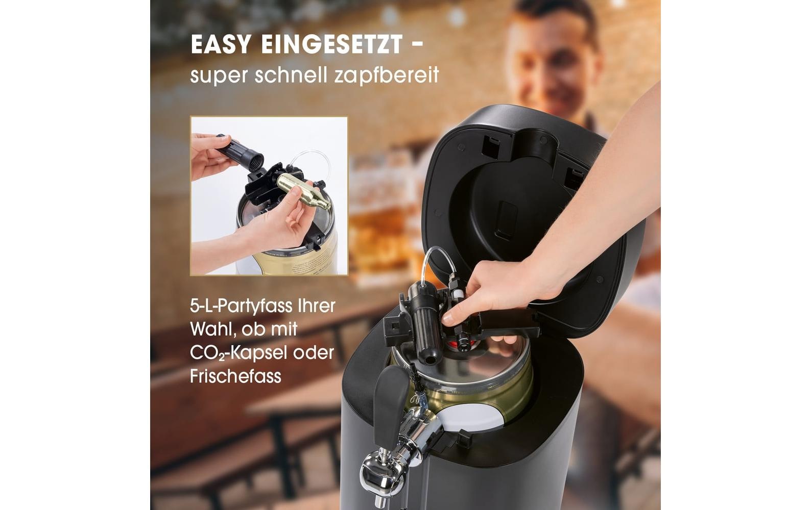 Biermaxx Pompe à bière »mit CO2-Kapsel«