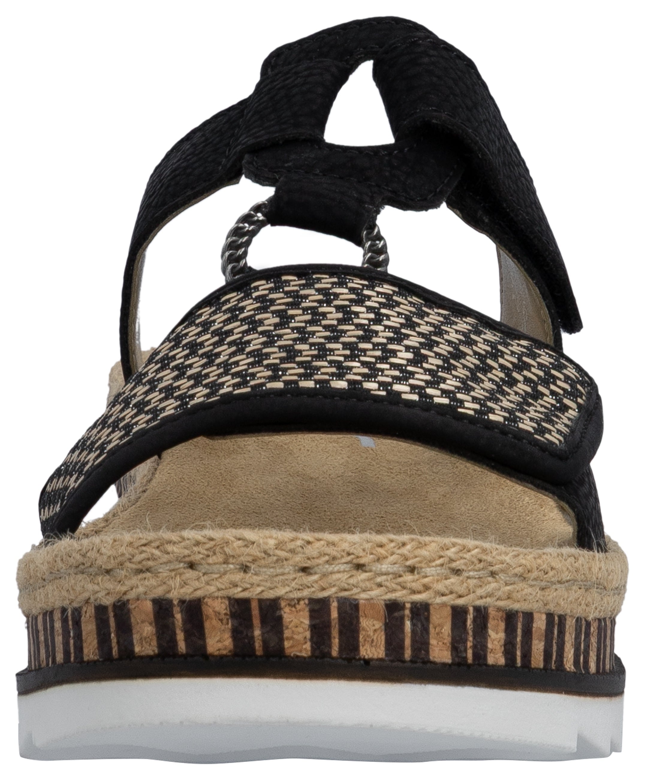 Rieker Pantolette  , Keilabsatz, Sommerschuh, Schlappen mit weicher Innensohle