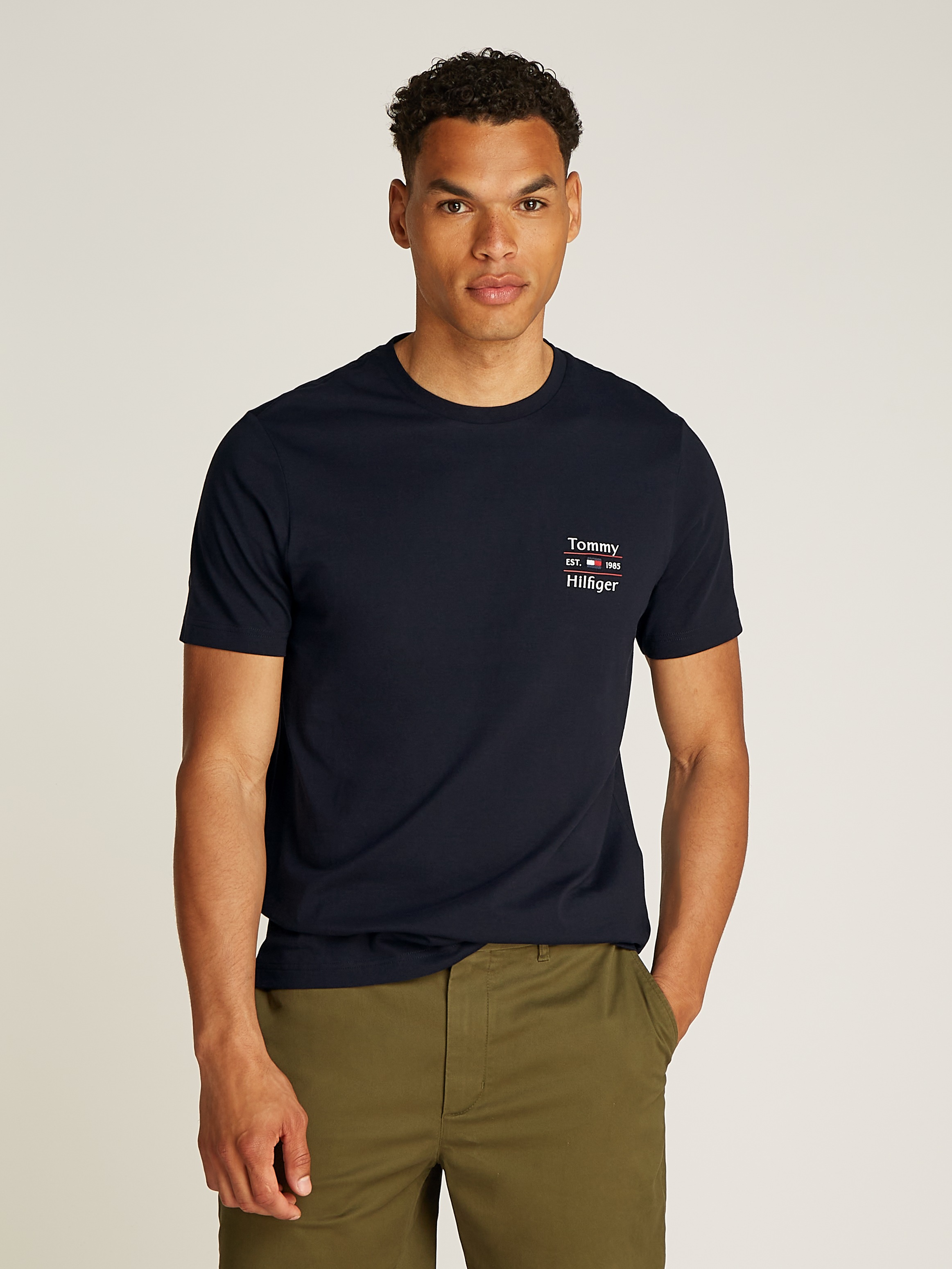 Tommy Hilfiger Rundhalsshirt »HILFIGER STACK TEE«