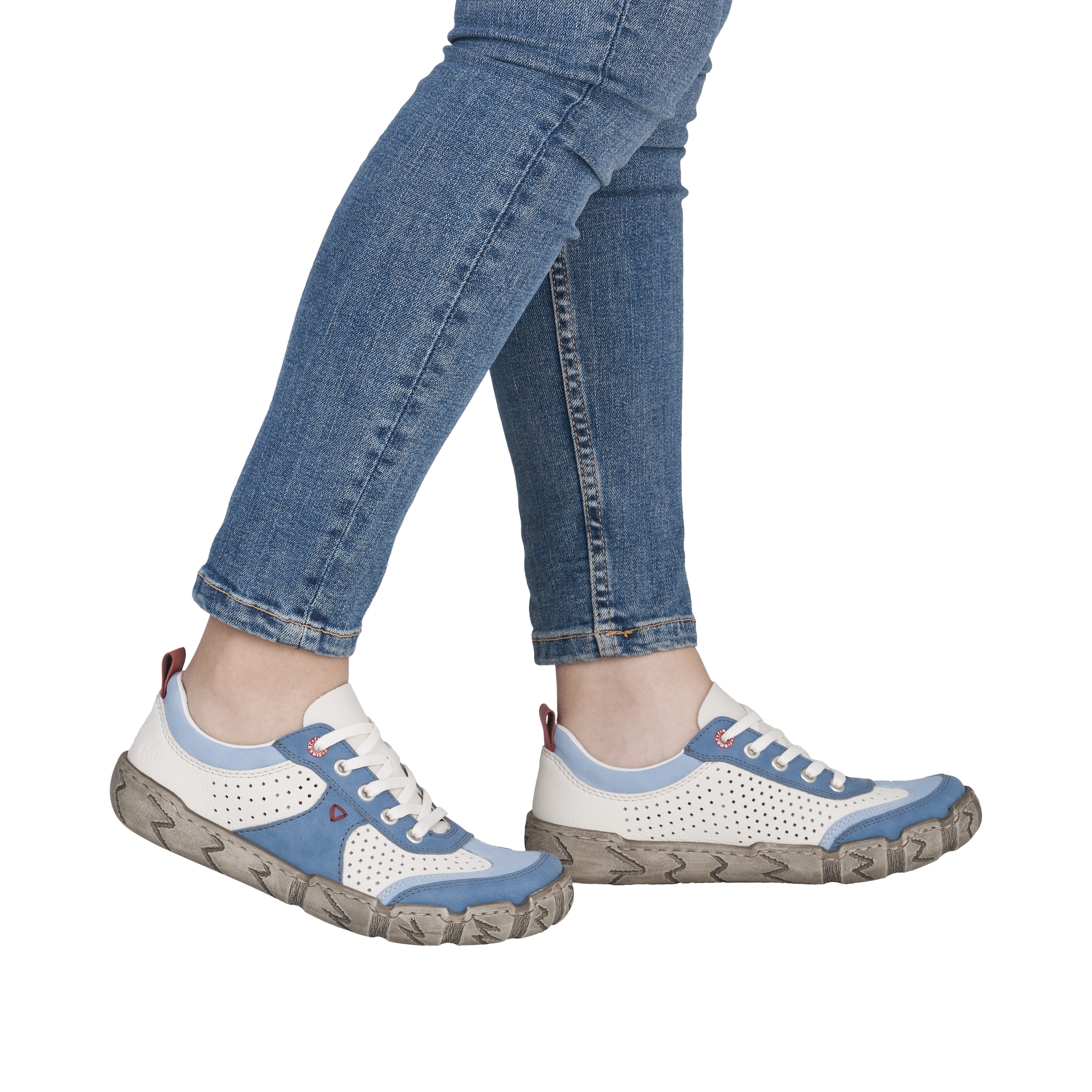 Rieker Sneakers  chaussure à lacets, chaussure basse, sneaker décontracté avec perforations