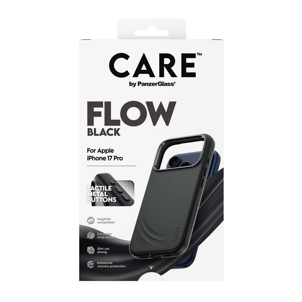CARE by PanzerGlass Housse pour téléphone portable »Flow MagSafe Case für Apple iPhone 17 Pro« Backcover, Schutzhülle, Handyschutzhülle, Case, Schutzcase, stossfest