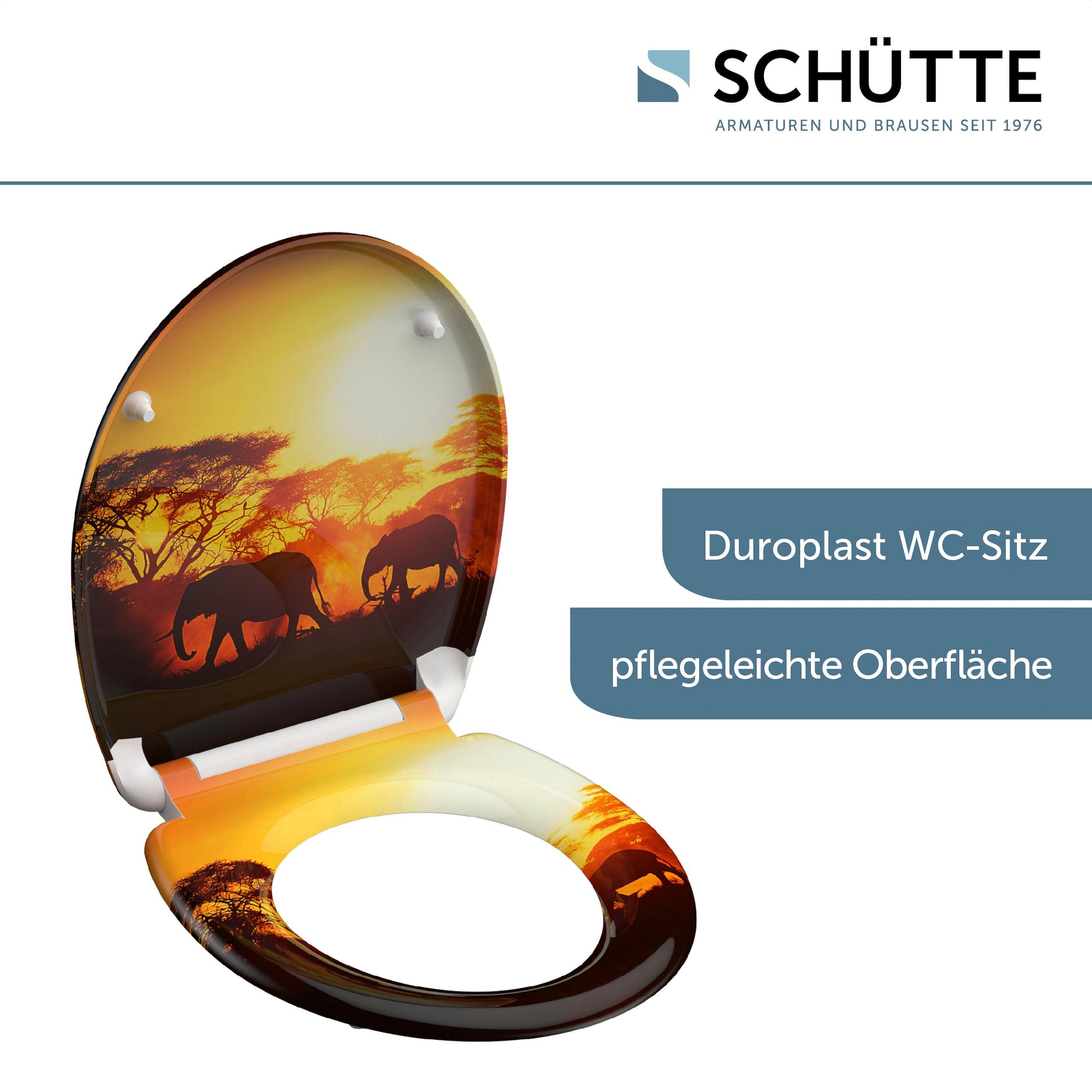 Schütte WC-Sitz »Africa« Duroplast, mit Absenkautomatik und Schnellverschluss