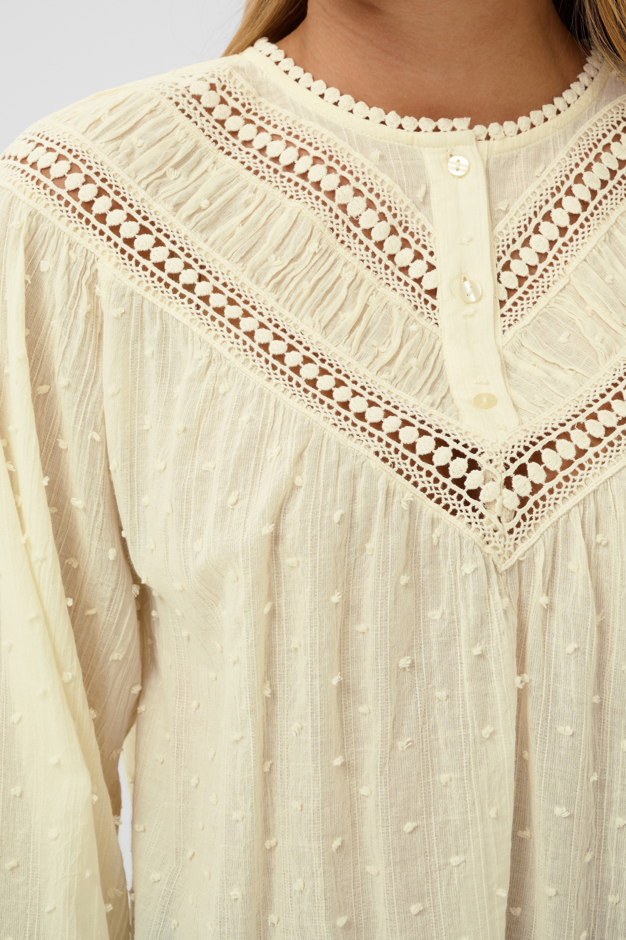 Saint Tropez Blouse à manches longues »TuttiSZ Blouse« coton, forme en A