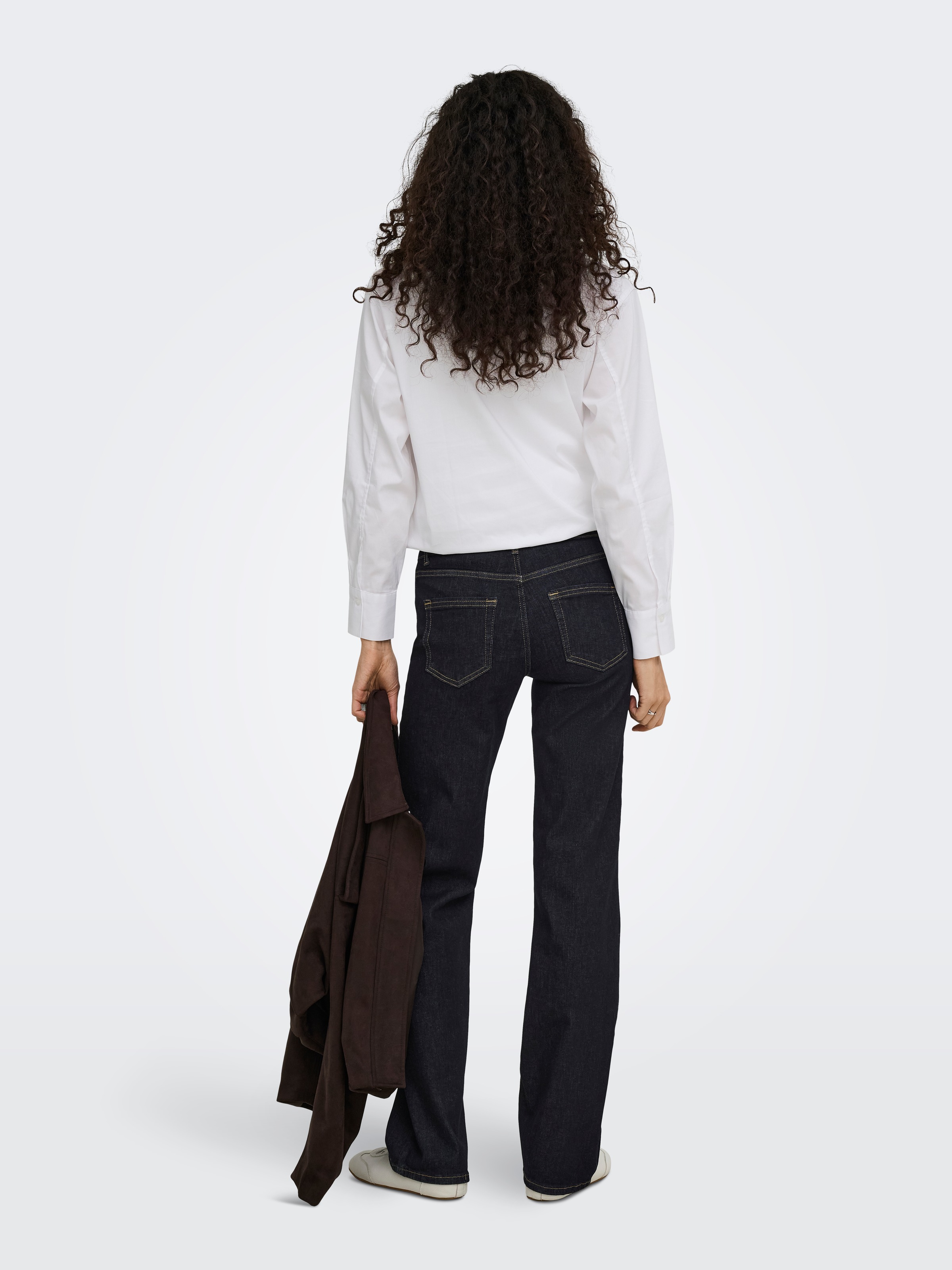 ONLY Jeans droit »ONLBLUSH MID STRAIGHT DNM TAI774 NOOS« mélange de coton