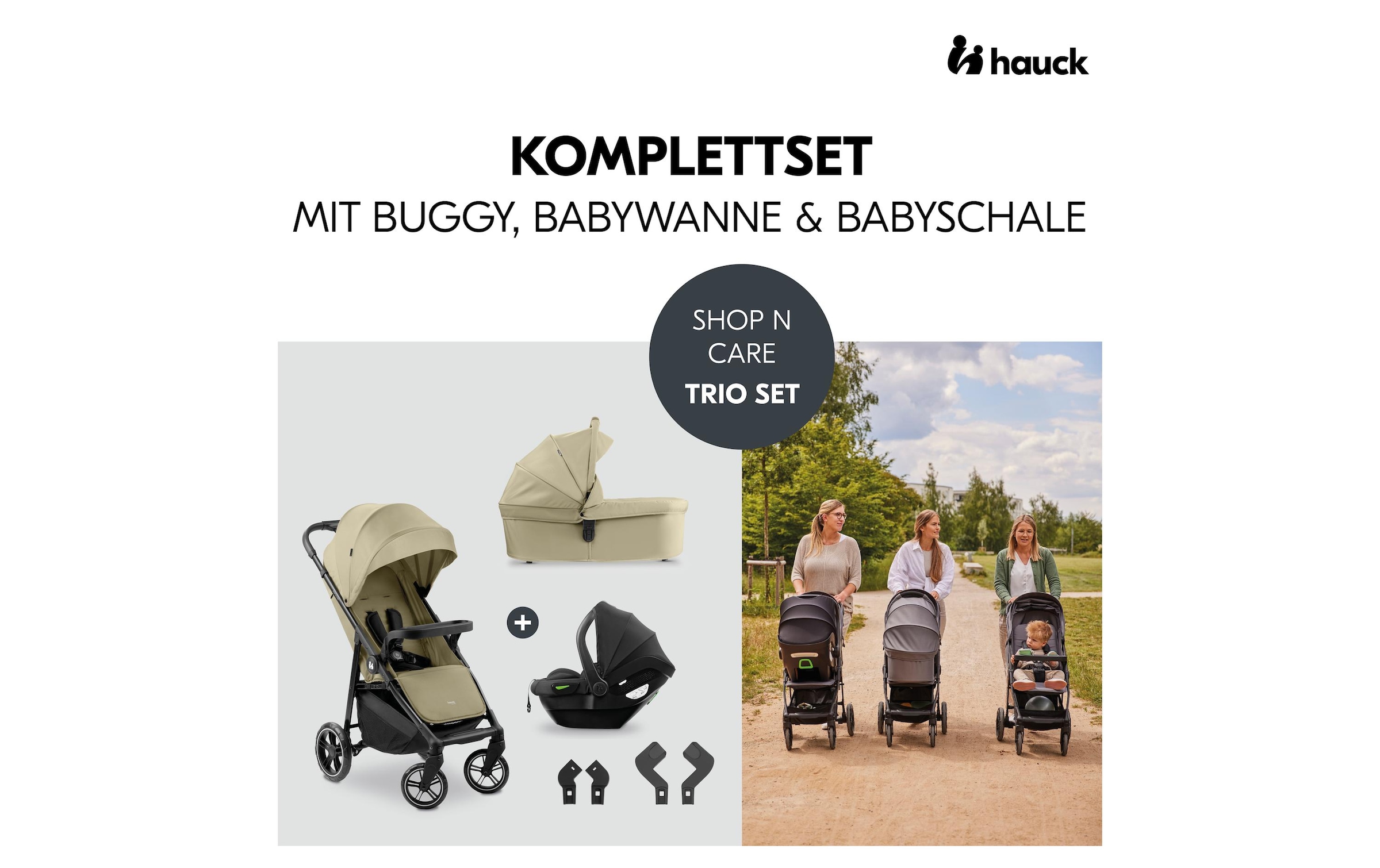 Hauck Kombi-Kinderwagen »Shop N Care Trio Set« 22 kg