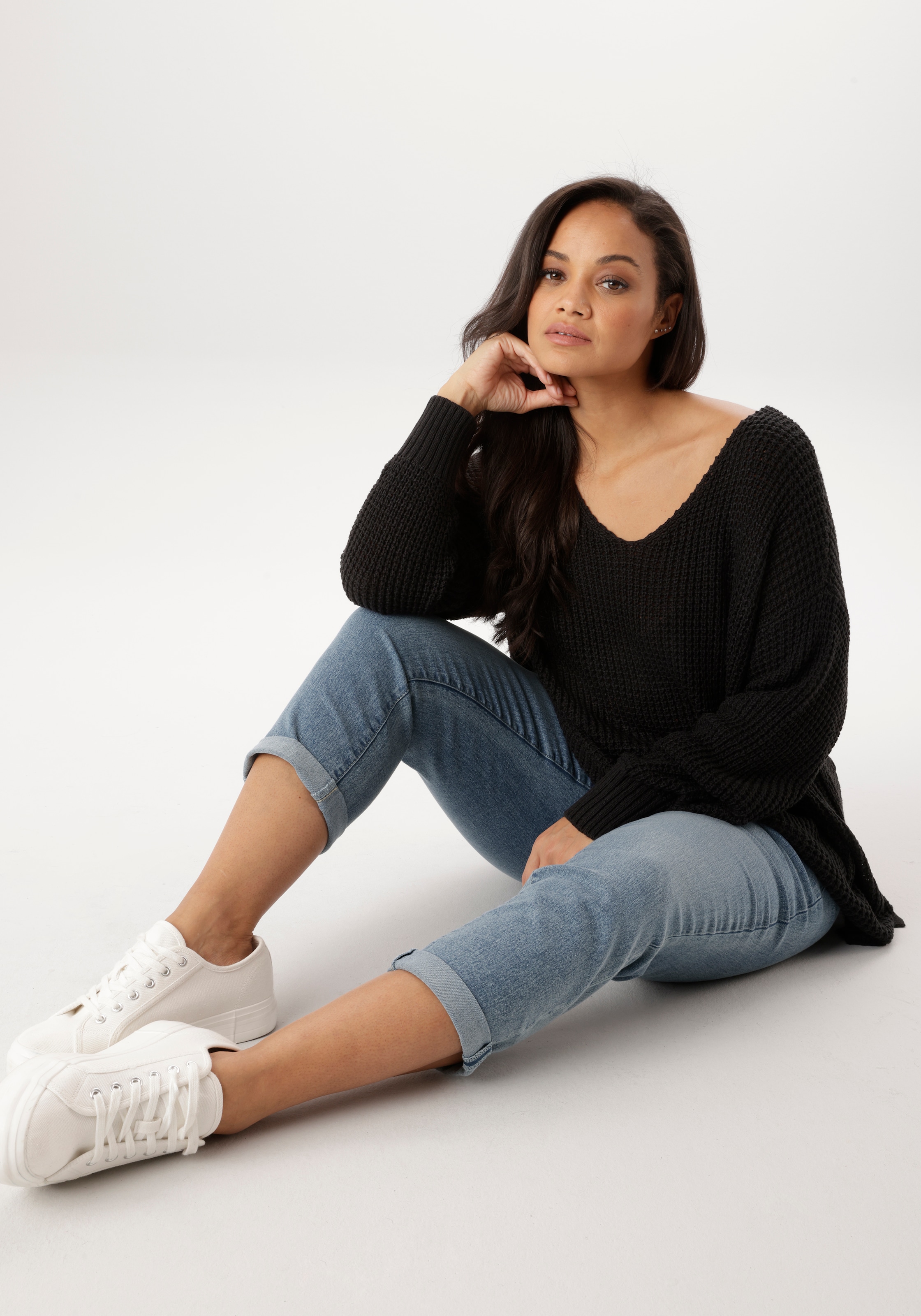 Aniston PLUS Jeans 7/8 im 5-Pocket-Style - NEUE KOLLEKTION