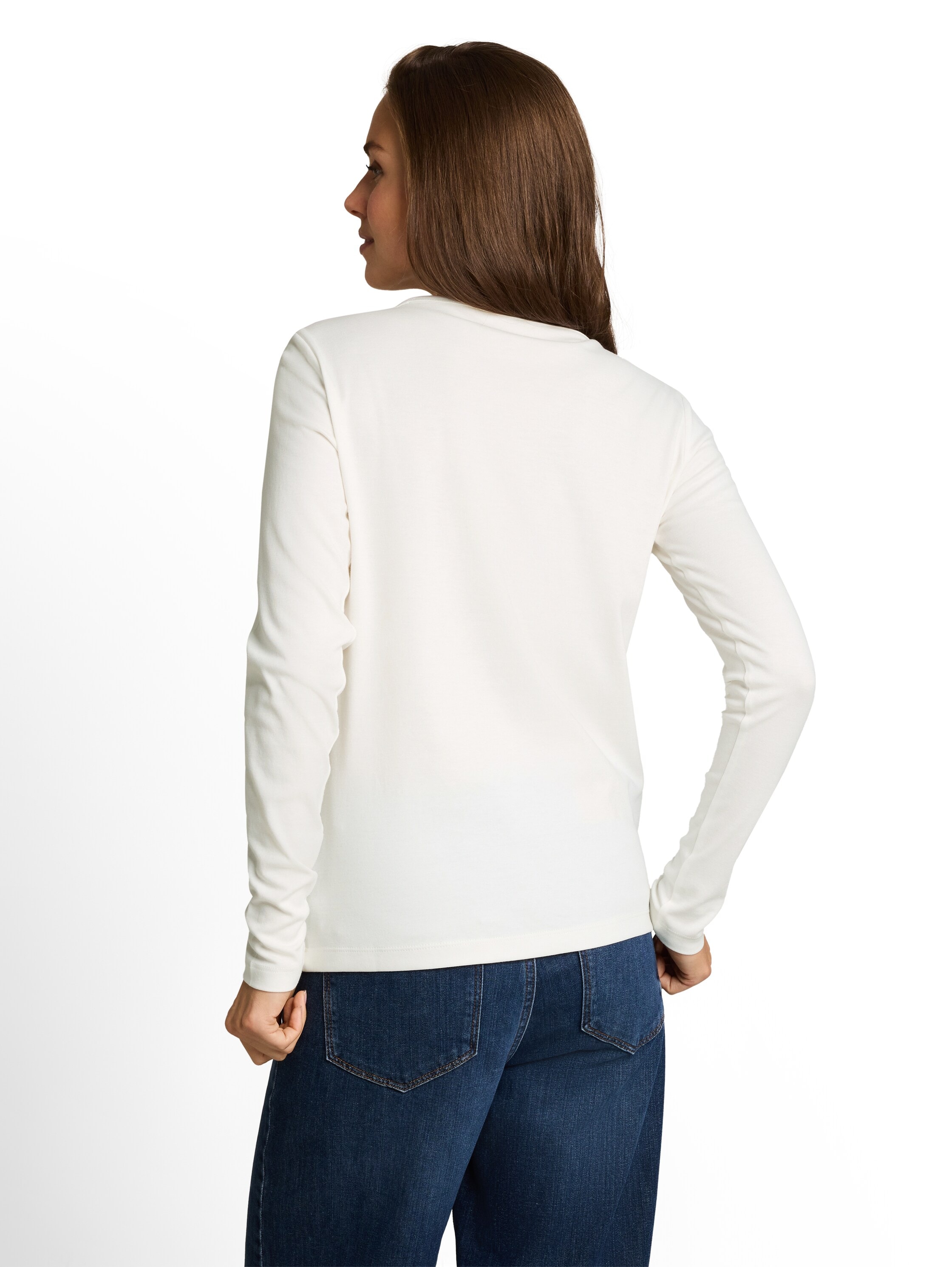 TOM TAILOR Langarmshirt »Regular« mit Rundhalsausschnitt und Stretch