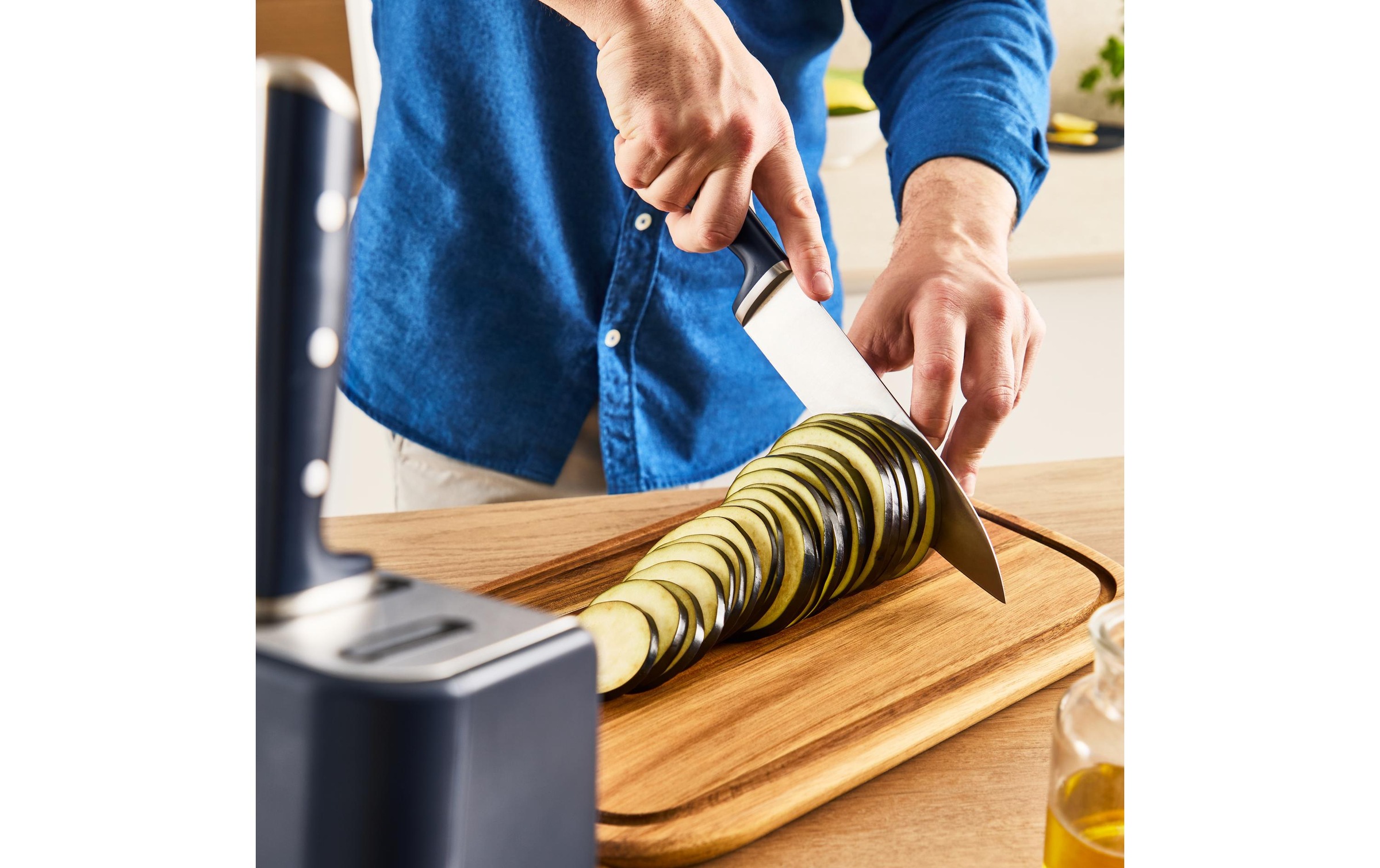 Tefal Messerblock »EverSharp Pro« 6 selbstschärfender Messerblock, Klinge aus deutschem Edelstahl