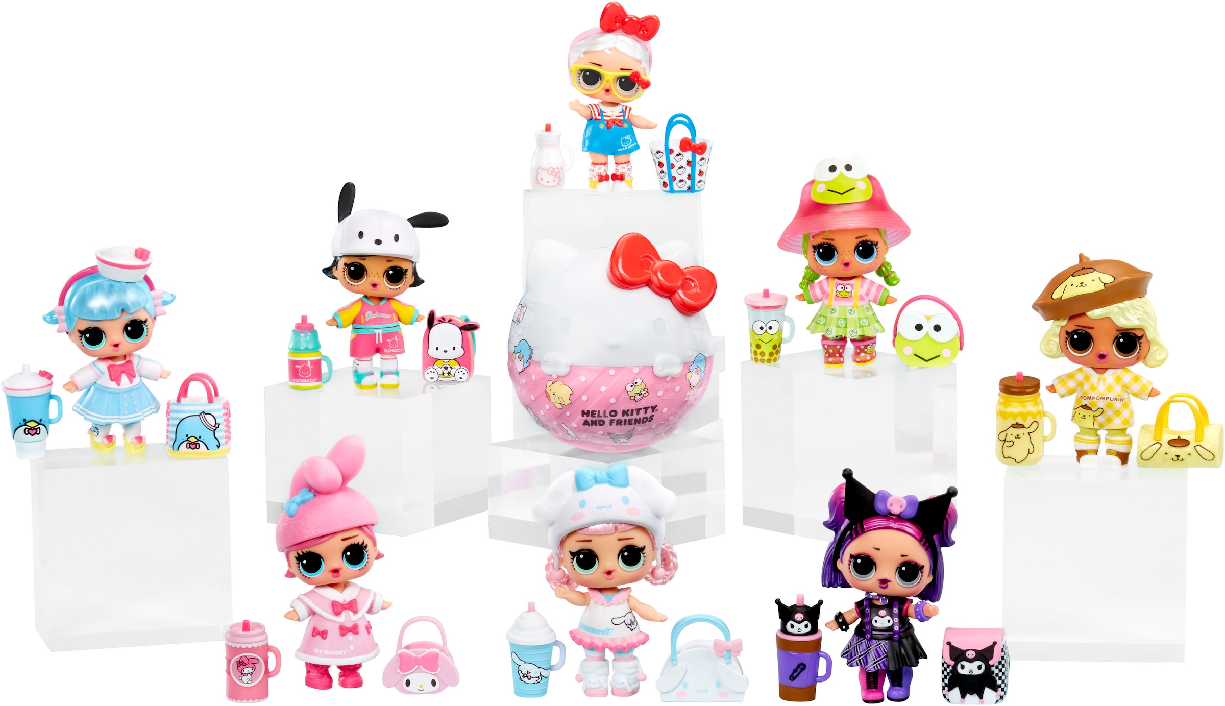 L.O.L. SURPRISE! Poupée à habiller »L.O.L. Surprise Loves Hello Kitty & Friends Tots Core Characters« sortierte Lieferung