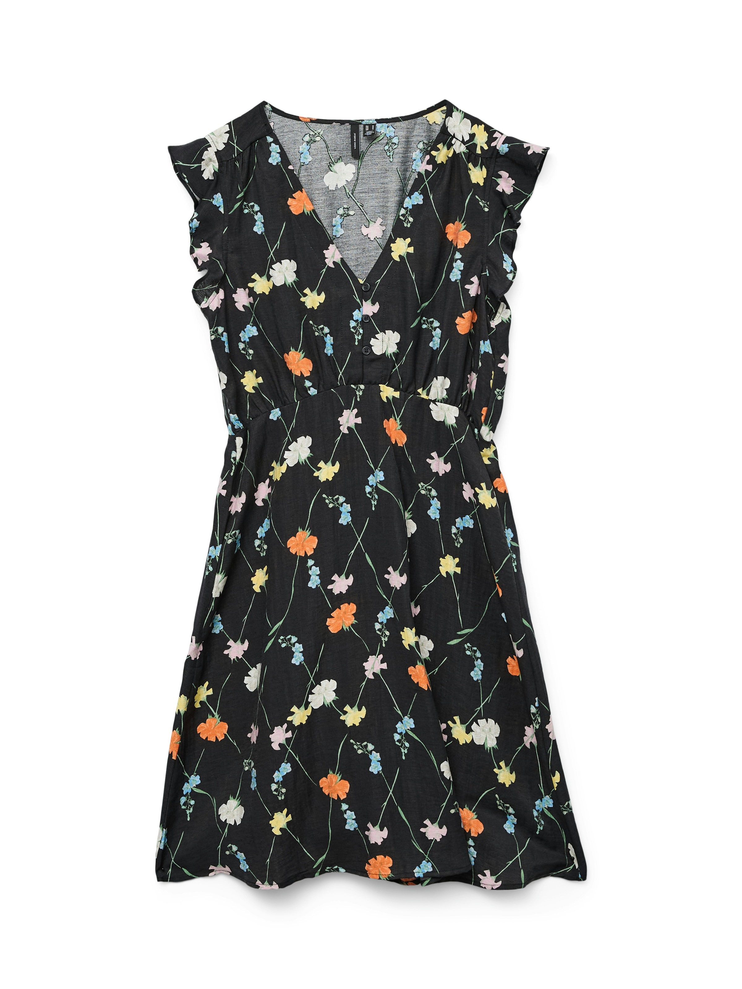 Vero Moda Maxikleid »VMFLORA OLGA CS SHORT DRESS WVN GA« Sommerkleid,