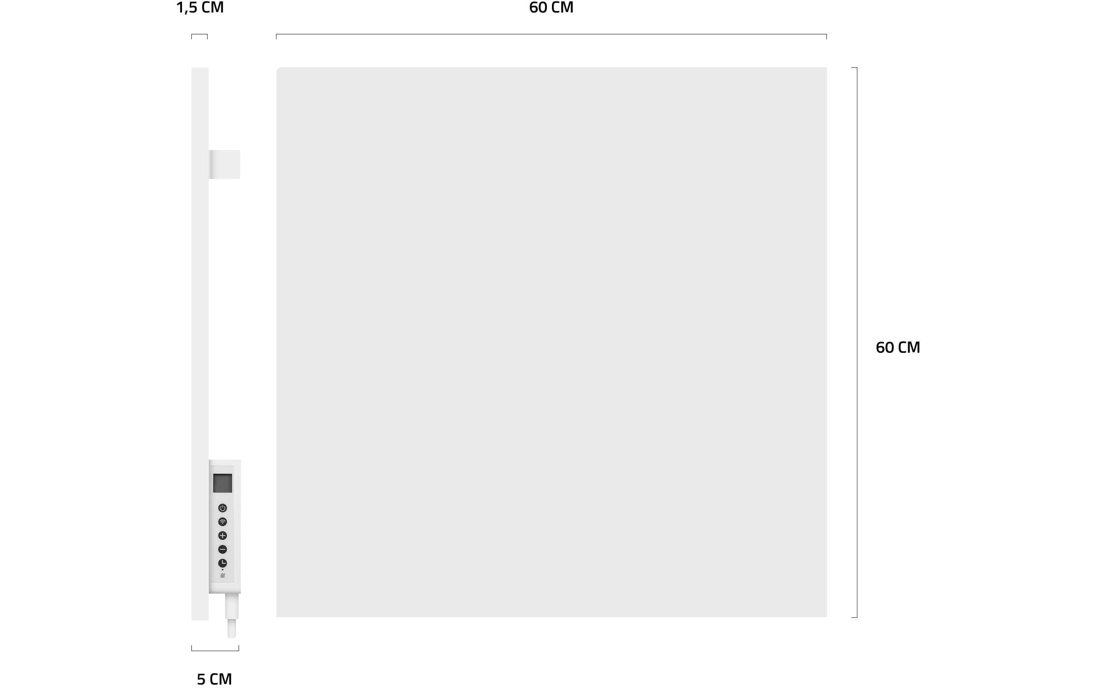 Hombli Chauffage infrarouge »Smartes Infrarot Heizpanel 350W«
