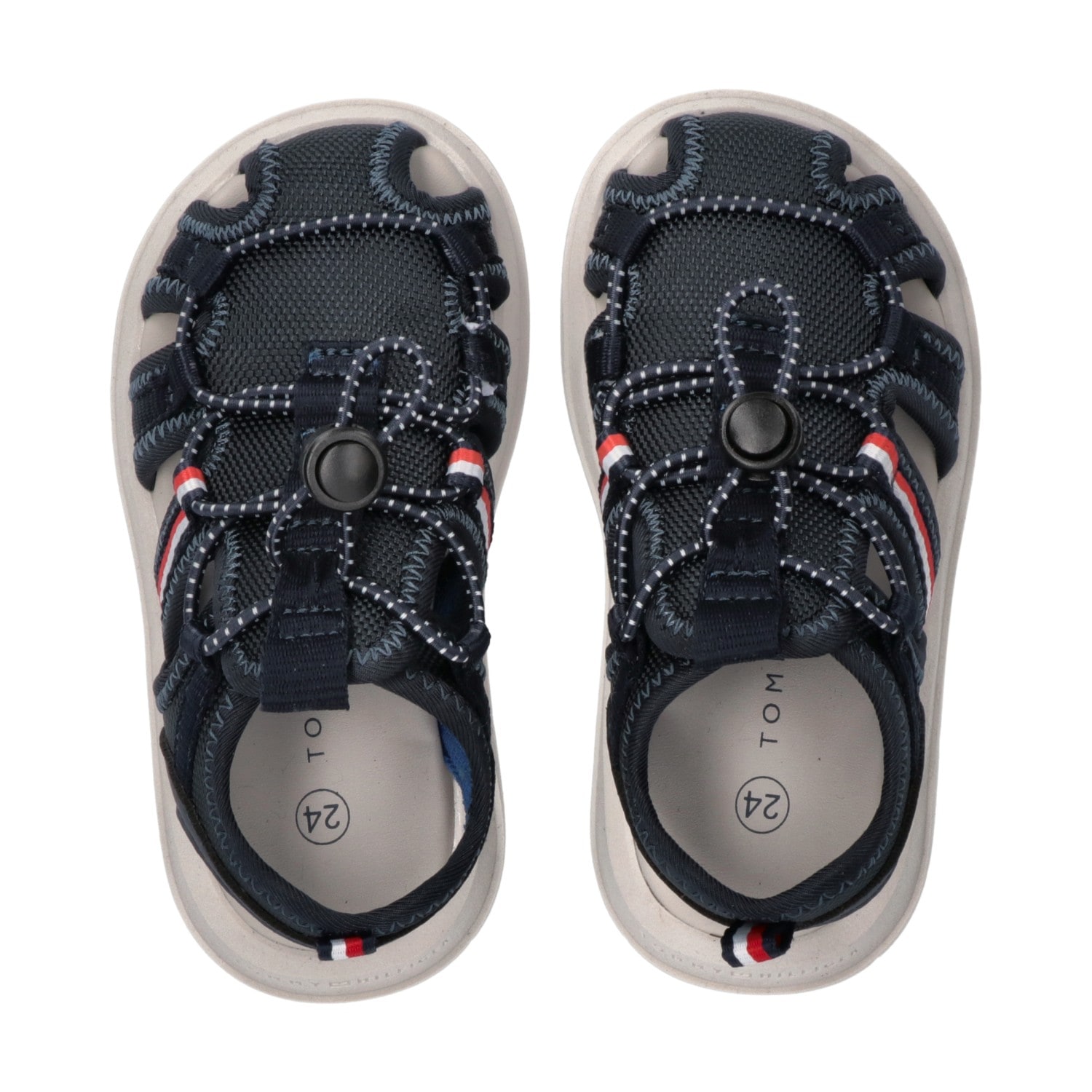 Tommy Hilfiger Sandale  Chaussure de trekking, chaussure d'été avec fermeture rapide pratique