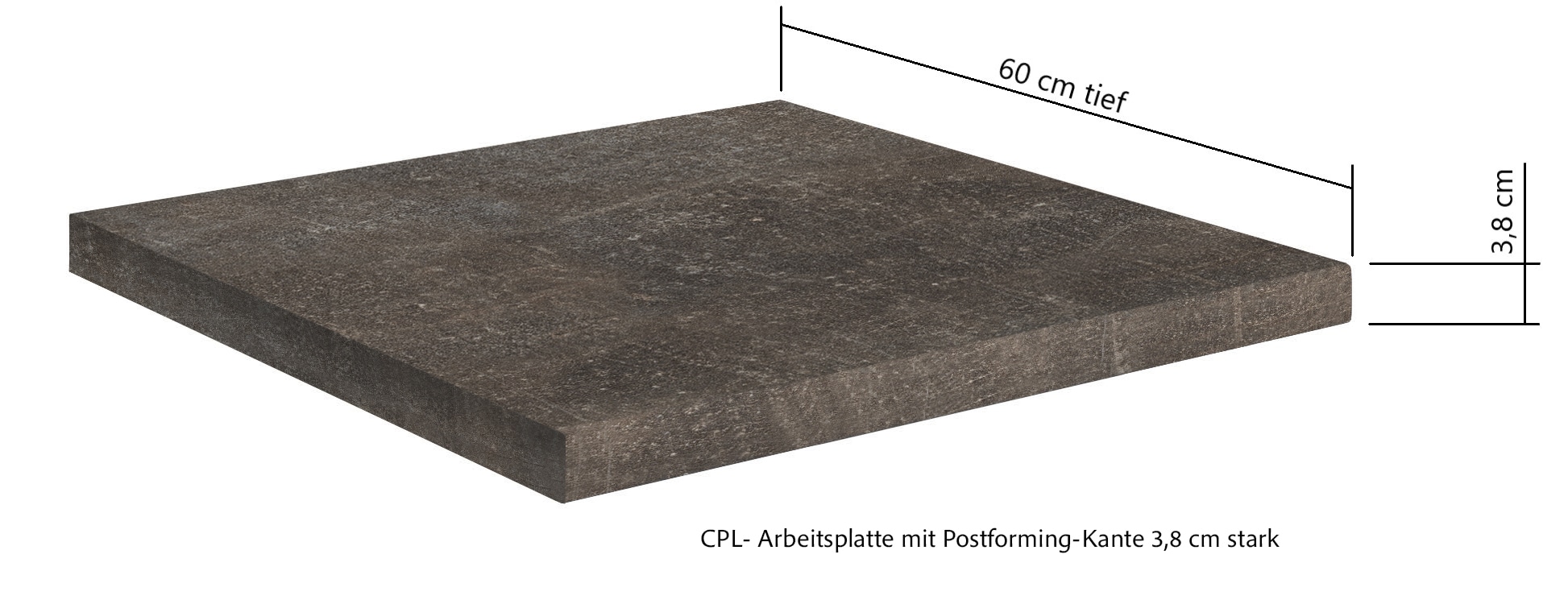 KOCHSTATION Küchenzeile »KS-Frieda Breite 220 cm« wahlweise mit E-Geräten, mit 38mm starker Arbeitsplatte