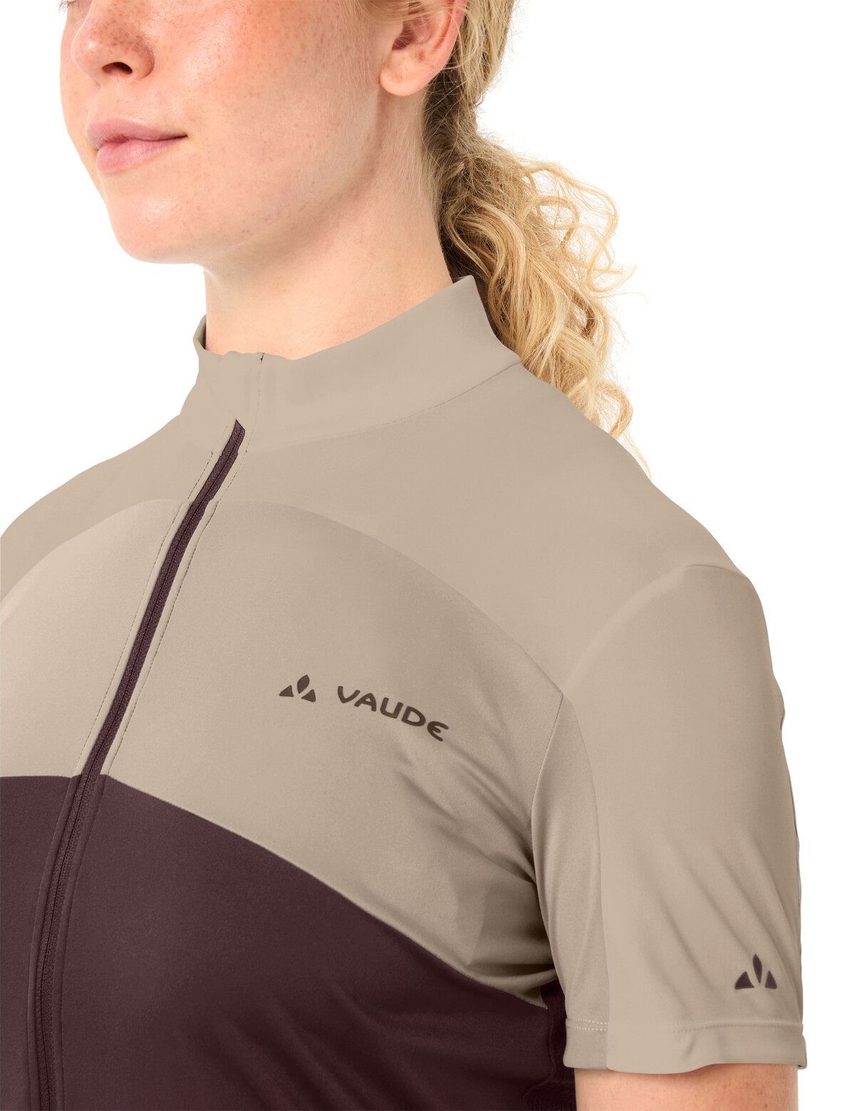 VAUDE Maillot de cyclisme »WOMEN'S MATERA FZ TRICOT« für Radsport, mit zwei Rückentaschen, mit Stehkragen, atmungsaktiv