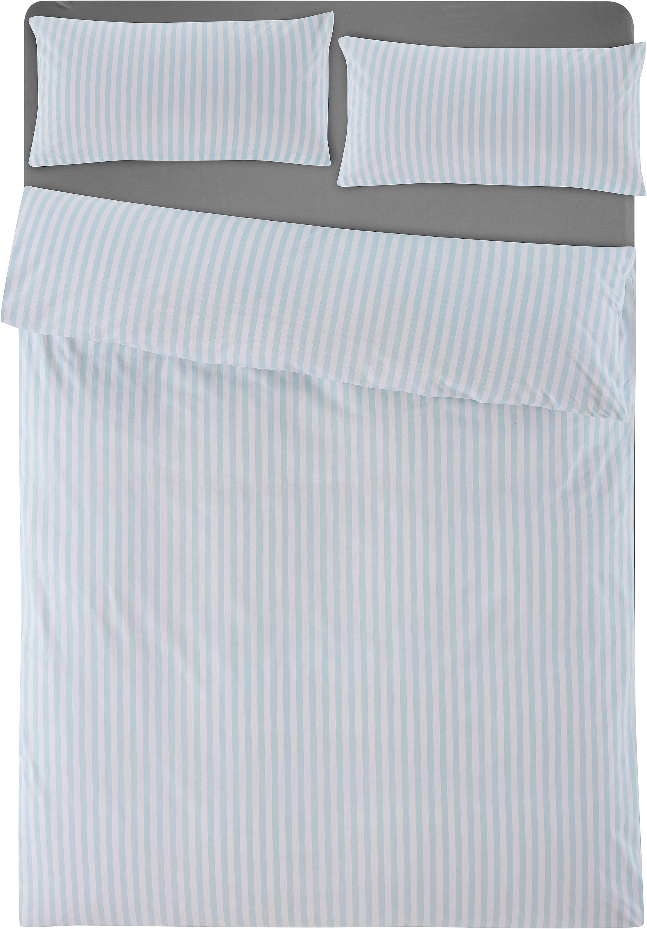 LeGer Home by Lena Gercke Linge de lit »Linnea« 2 cuis aus 100% Baumwolle , Streifendesign