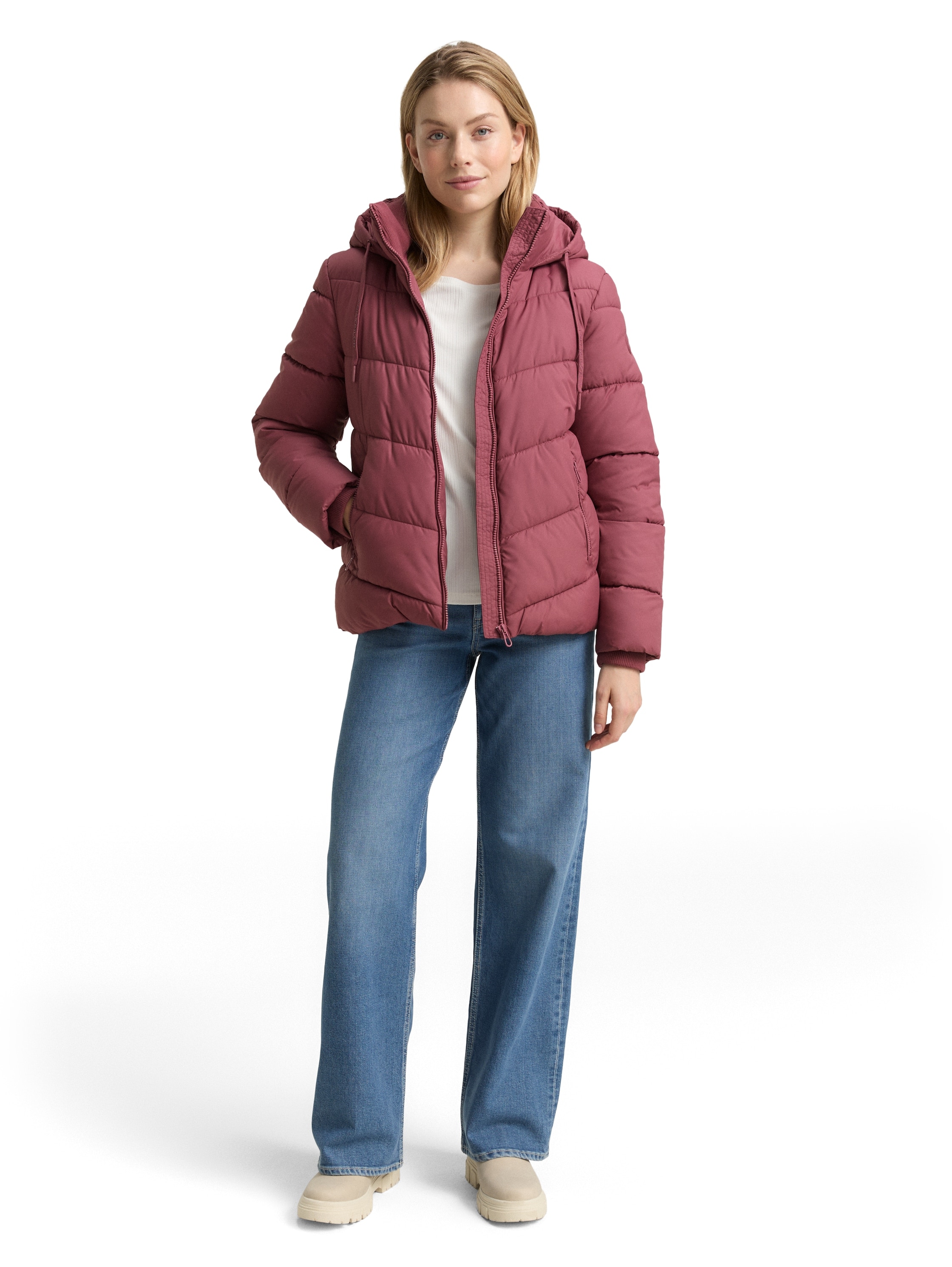 TOM TAILOR Steppjacke mit Kapuze mit Kapuze