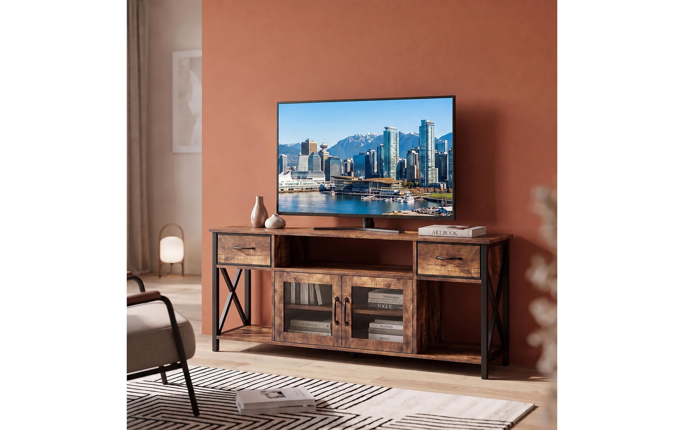 relaxdays Meuble TV »relaxdays TV Lowboard 180 x 40 cm«