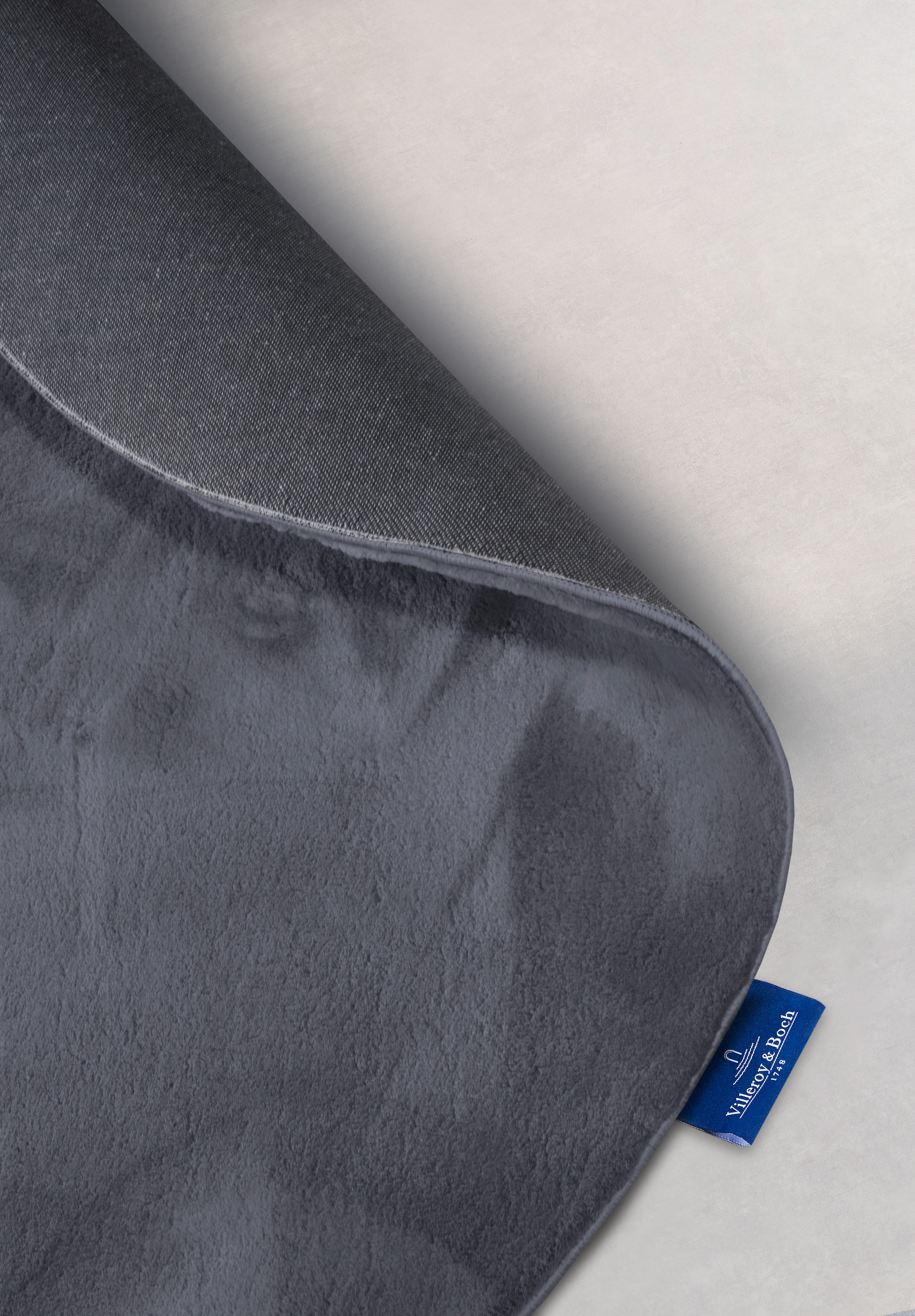 Villeroy & Boch Teppich »Leon« rund 15 mm Höhe Langflor, Shaggy, einfarbig, flauschig, weich, glänzend, modern, uni