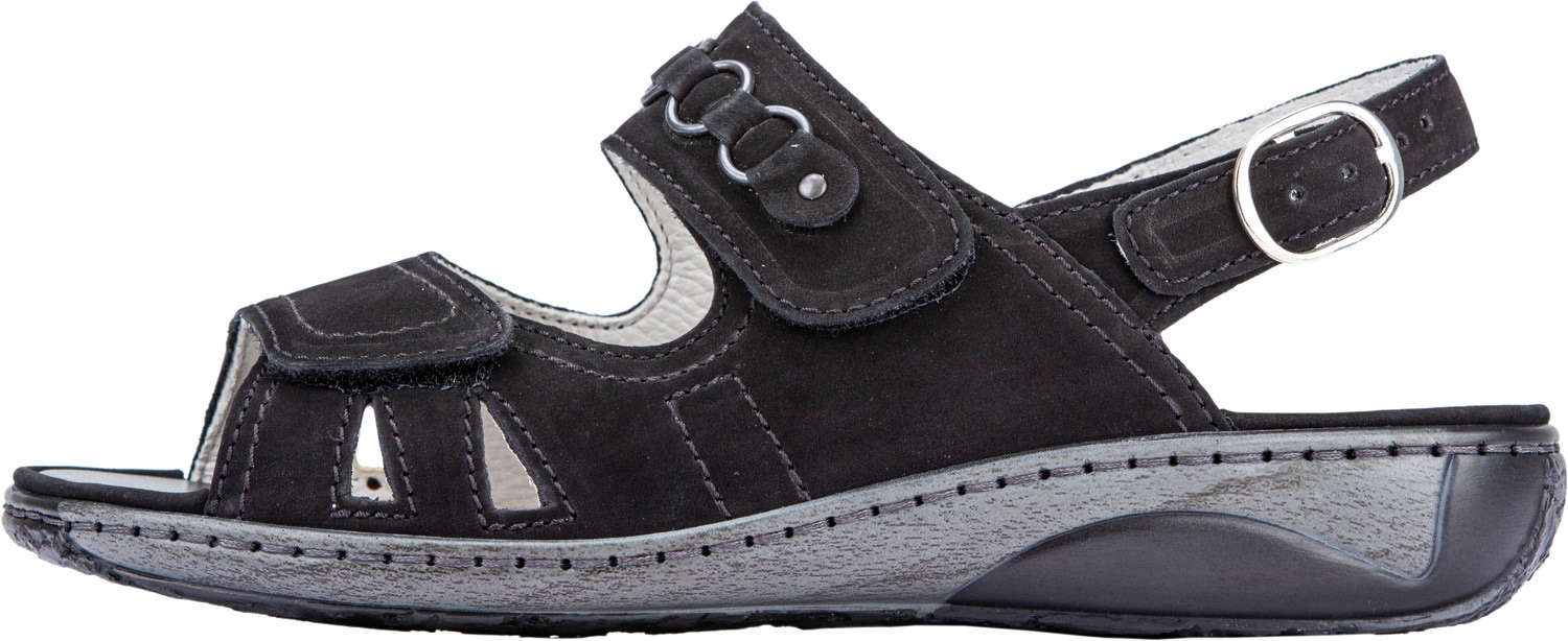 Waldläufer Riemchensandale »GARDA«  , Sommerschuh, Sandalette, Keilabsatz, mit Druckknopf, G-Weite