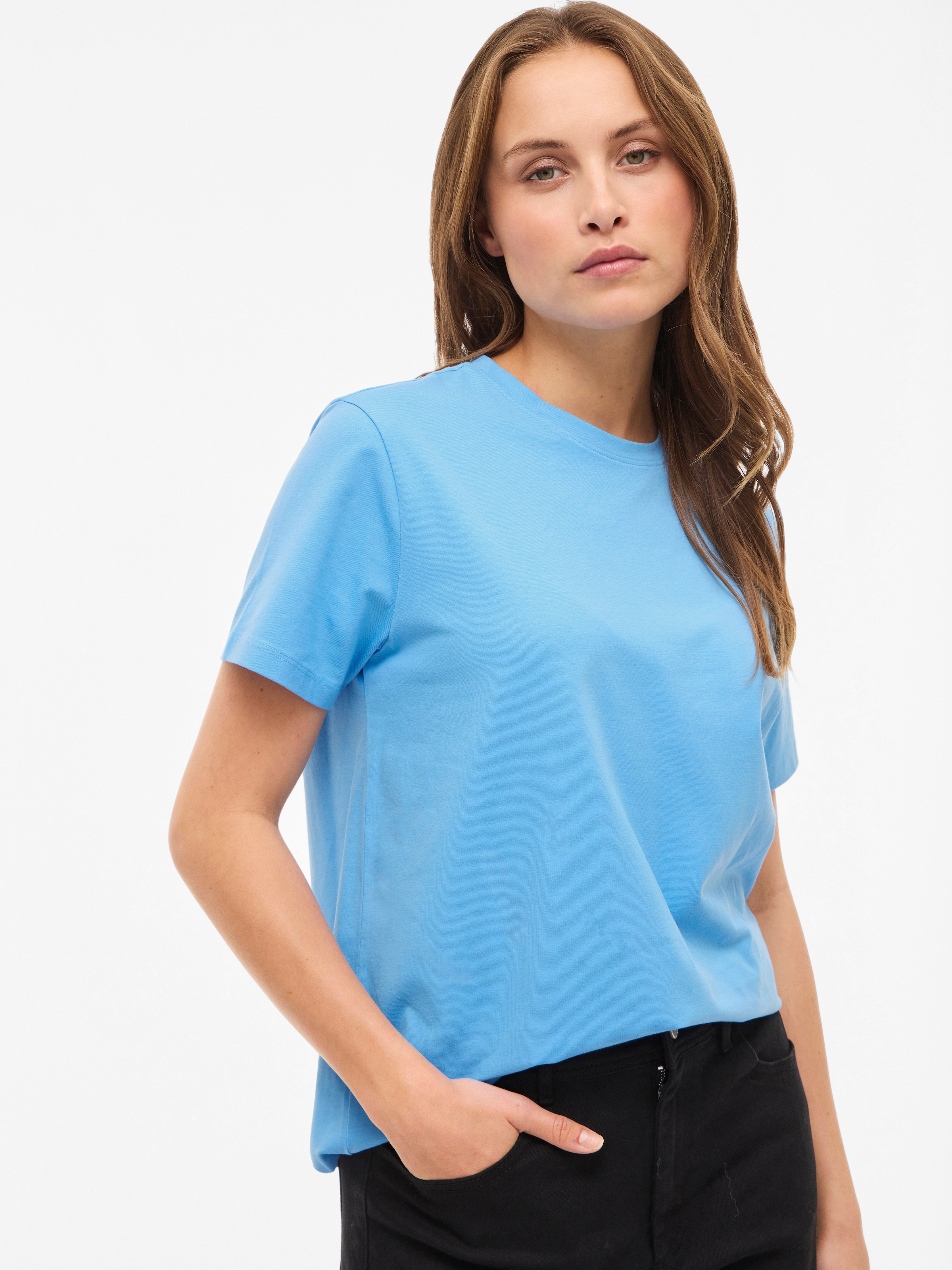 Vila T-shirt à manches courtes »VINORA S/S T-SHIRT - NOOS« Baumwollmischung, regular fit