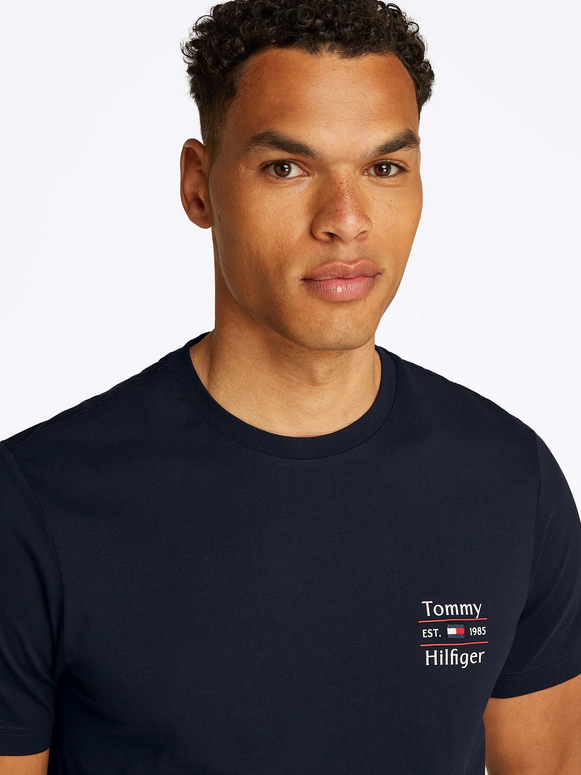 Tommy Hilfiger Rundhalsshirt »HILFIGER STACK TEE«