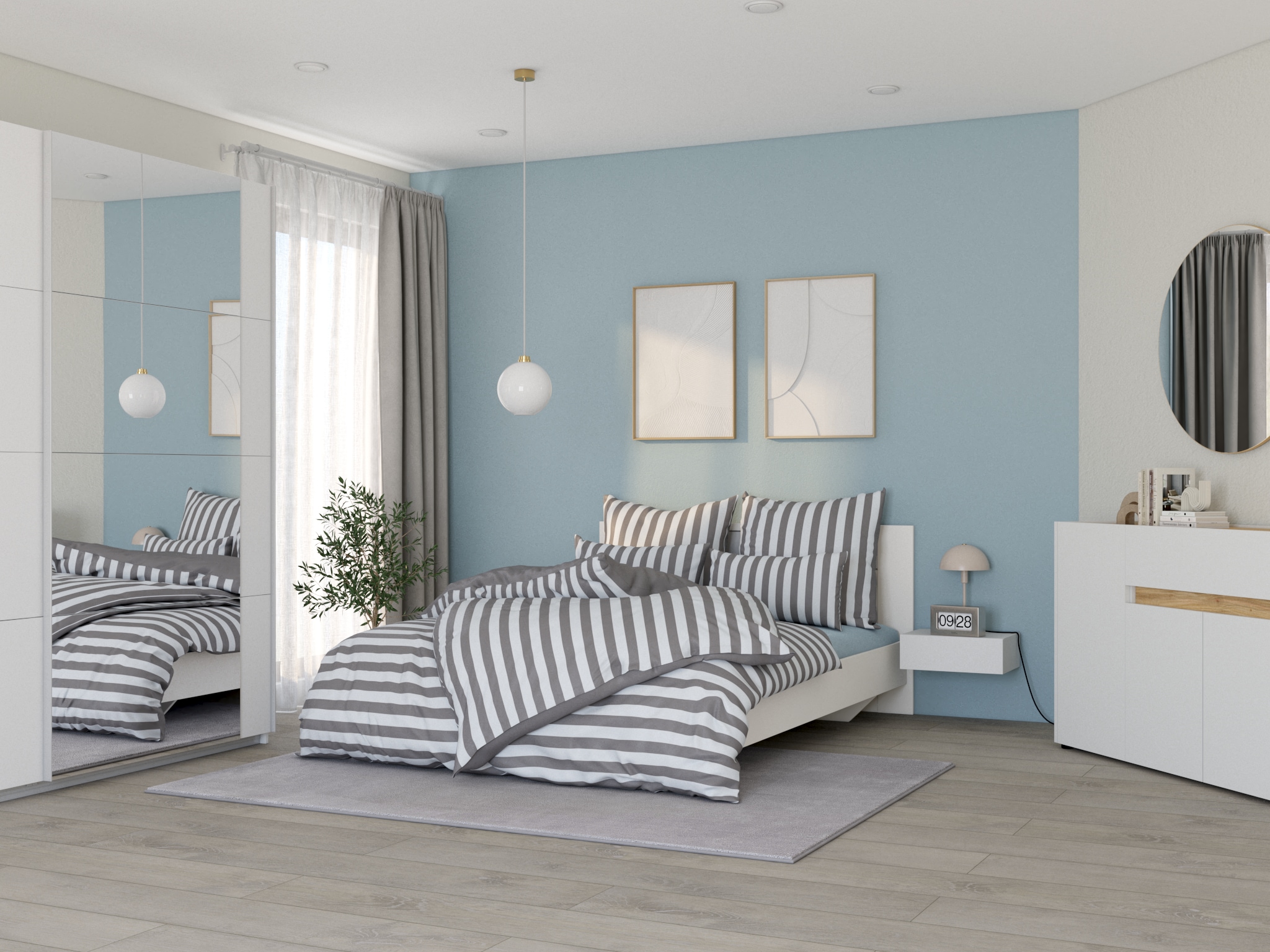 GOODproduct Linge de lit réversible »Greta« 2 tlg. Bettwäsche mit Streifen in verschiedenen Qualitäten, ab 135x200 cm