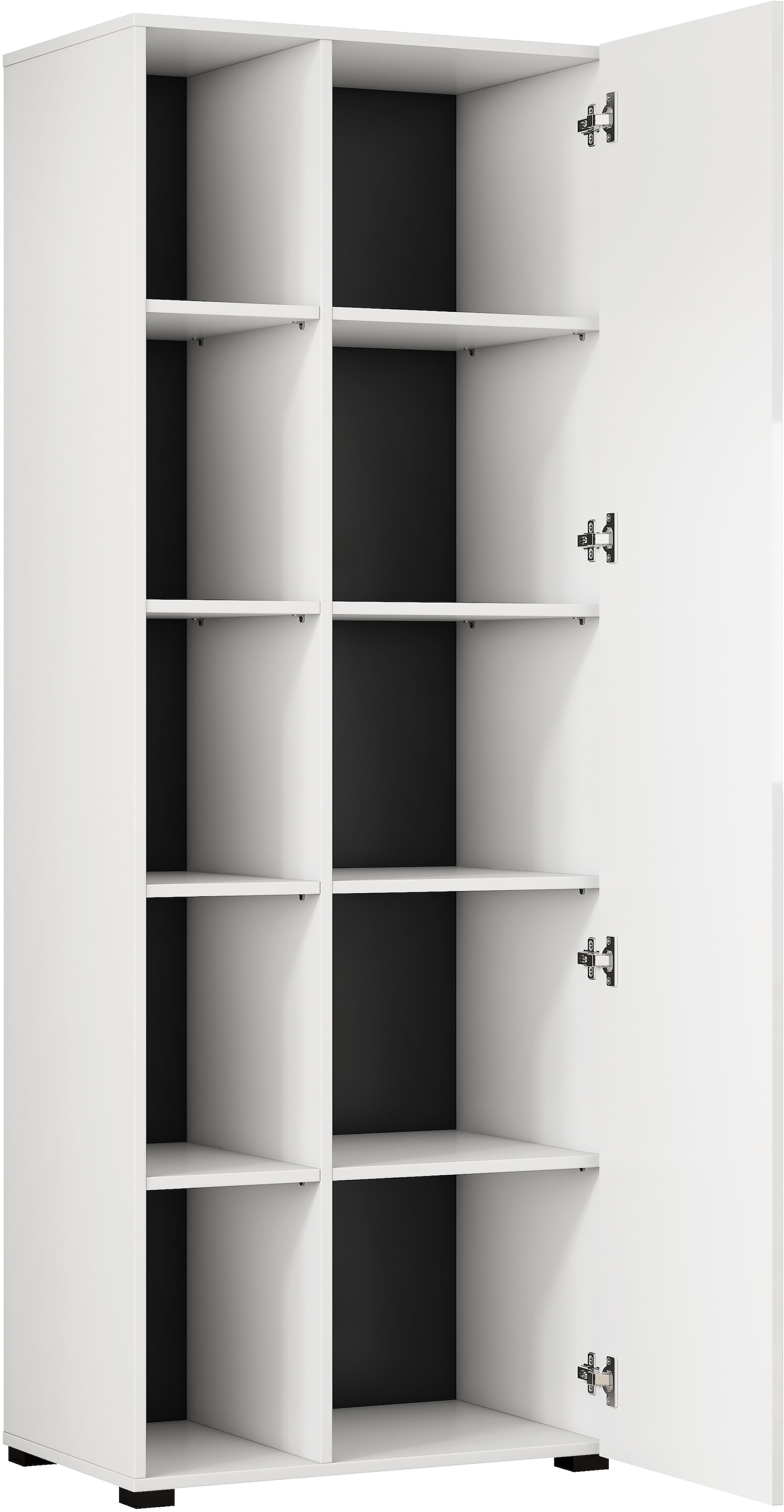 GOODproduct Armoire de classement »Moid, moderner Mehrzweckschrank,« Masse: 64,5x41,5x175 cm, 5 Fächer mit viel Stauraum