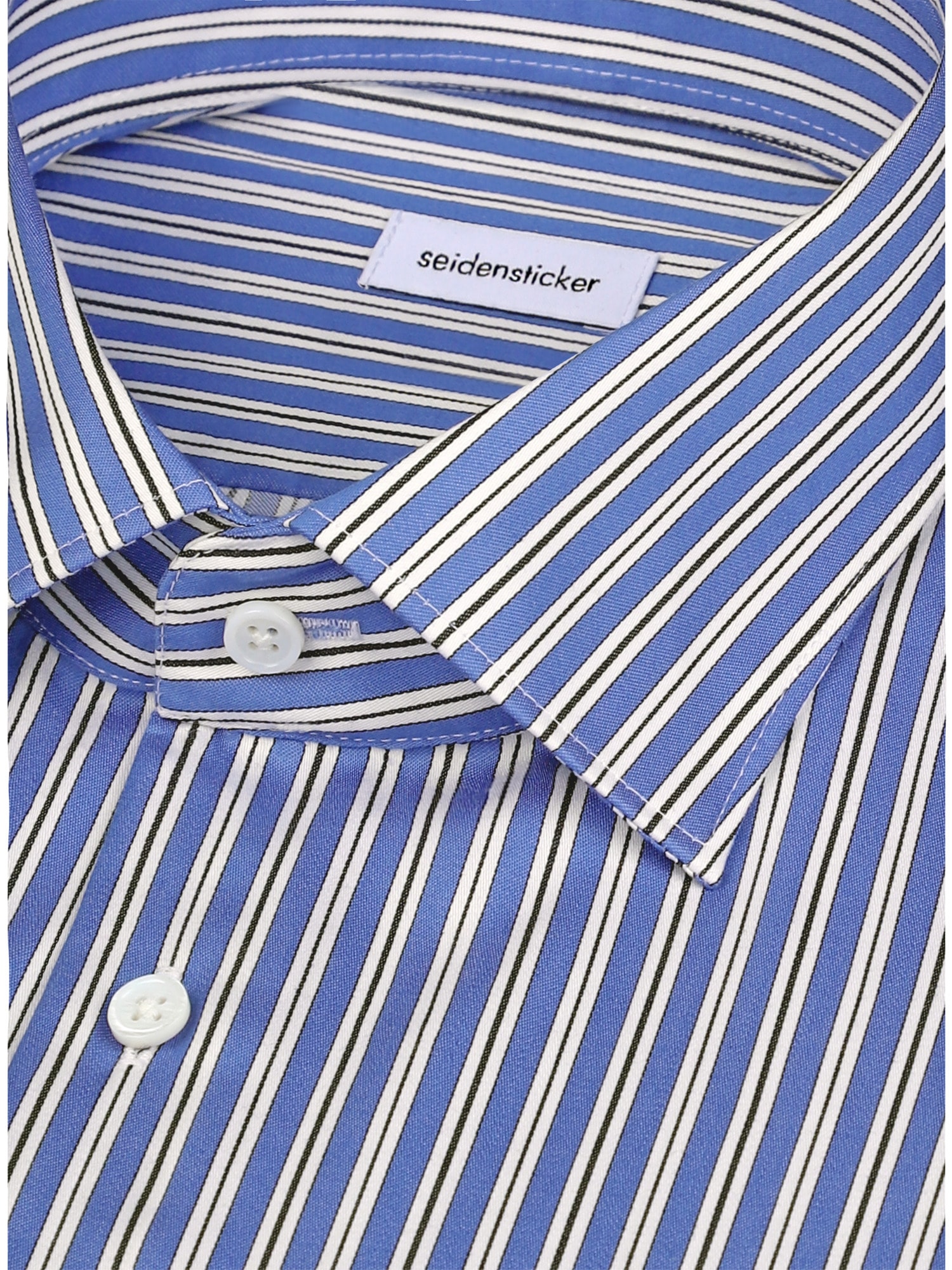 seidensticker Chemise d'affaires »Schwarze Rose« Regular 1/1 Kentkragen Gestreift