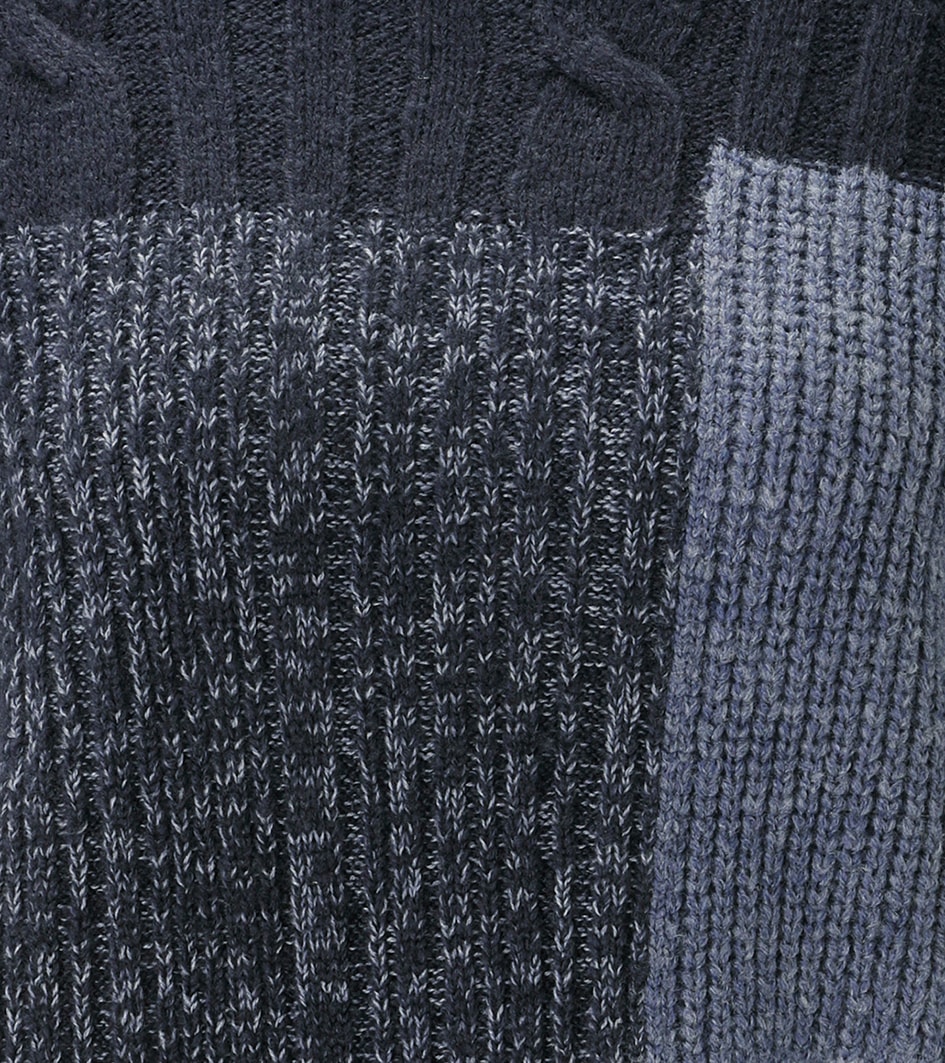 Aniston CASUAL Pull en tricot en motif patch harmonieux en couleurs