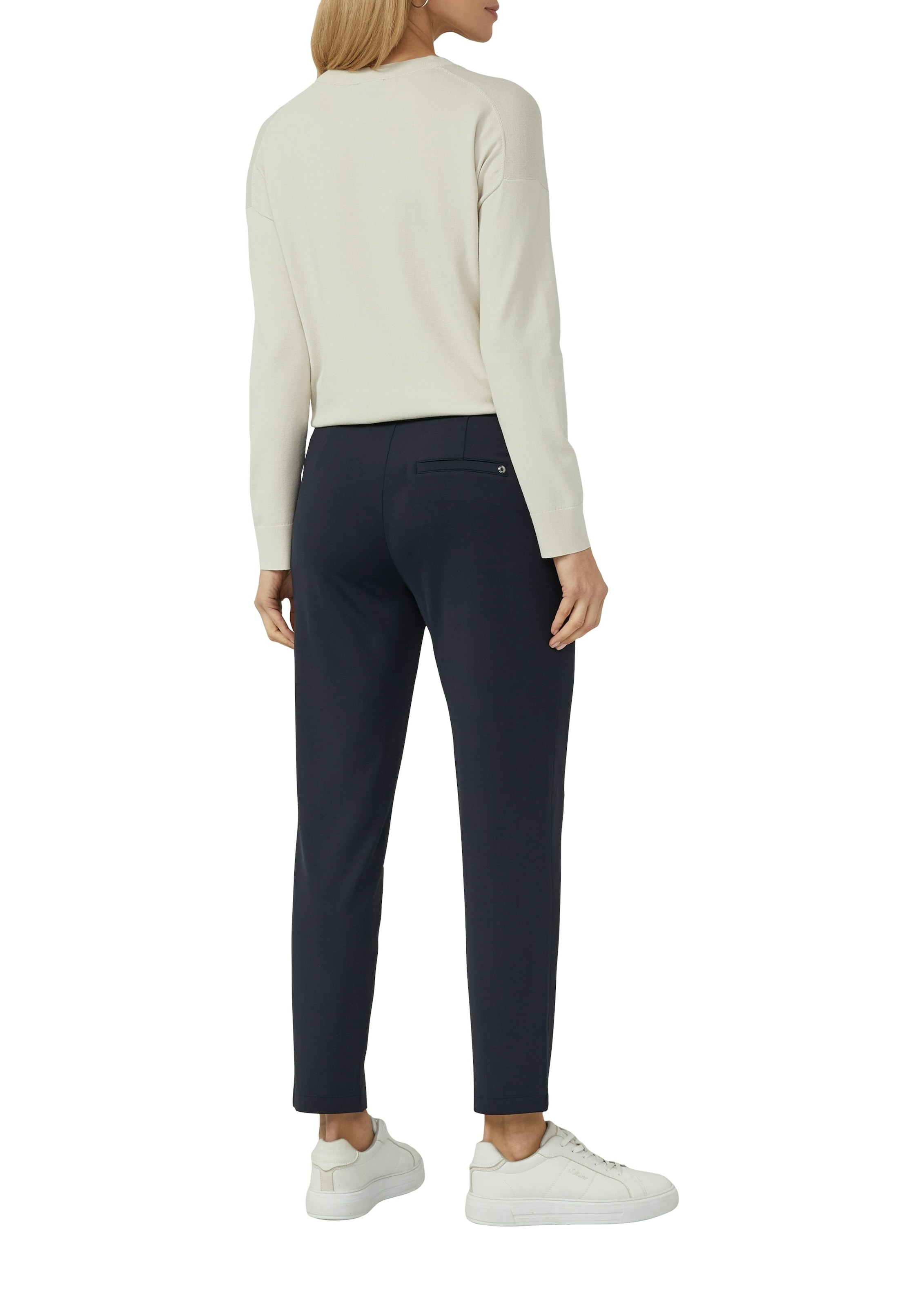 s.Oliver BLACK LABEL Pantalon en tissu  avec cordon de serrage