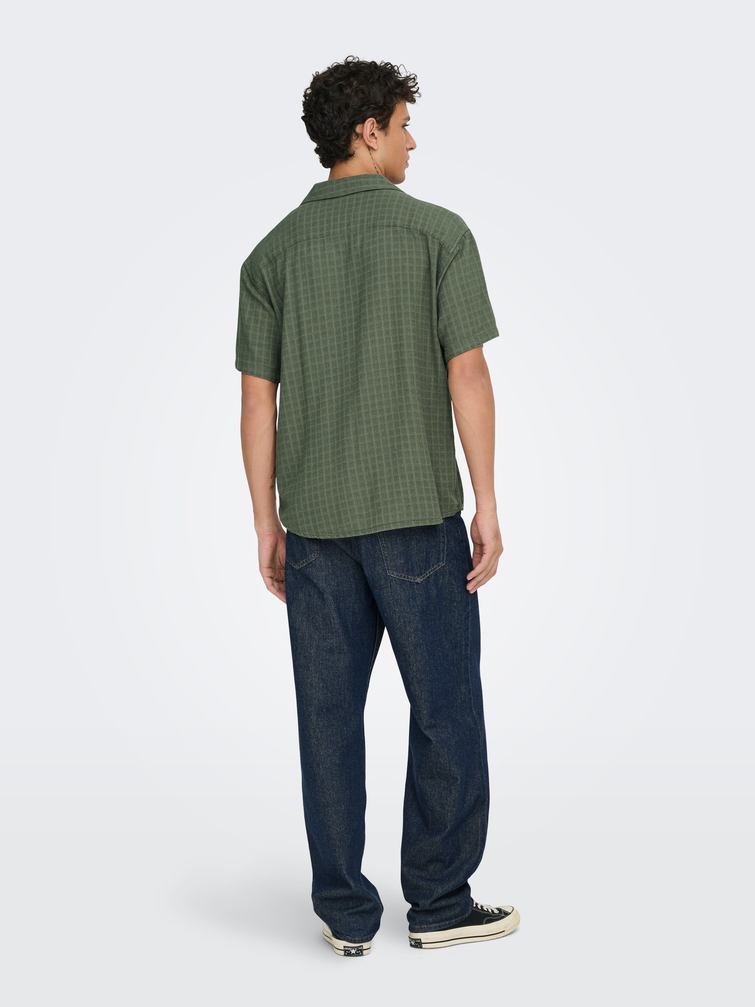 ONLY & SONS Chemise à manches courtes »ONSLATHAM RLXSS RESORT LINEN STRUC 0257«