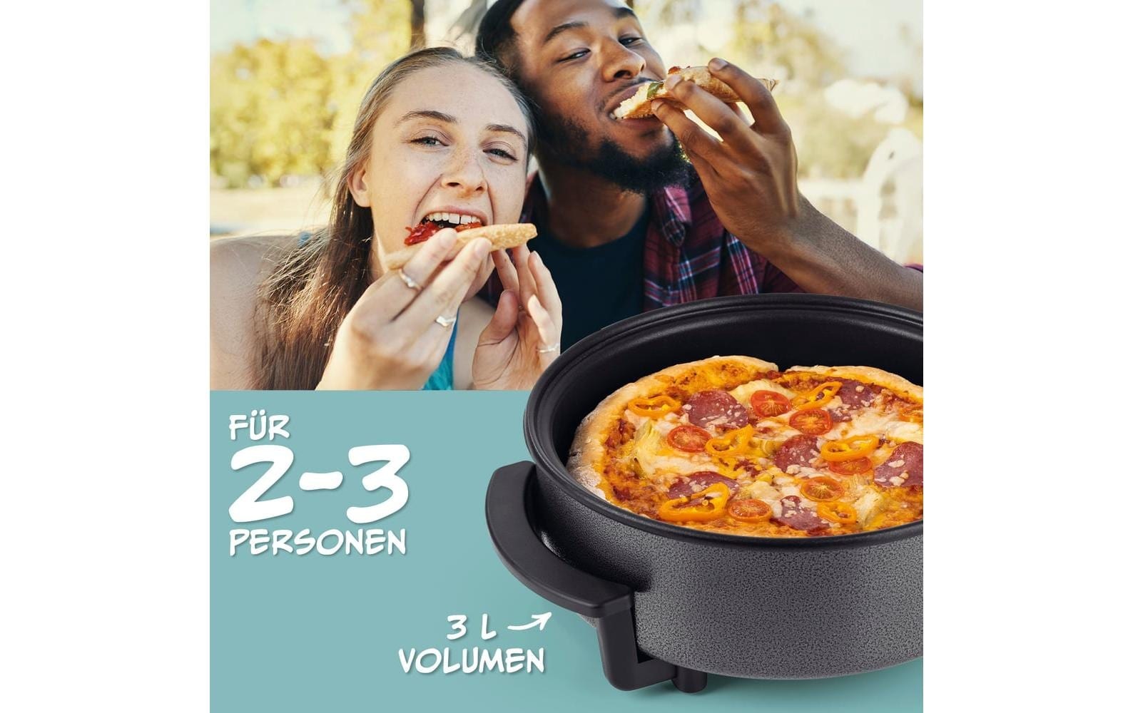 GOURMETmaxx Multipoêle électrique »mit Deckel, 1500 W« 1500 W