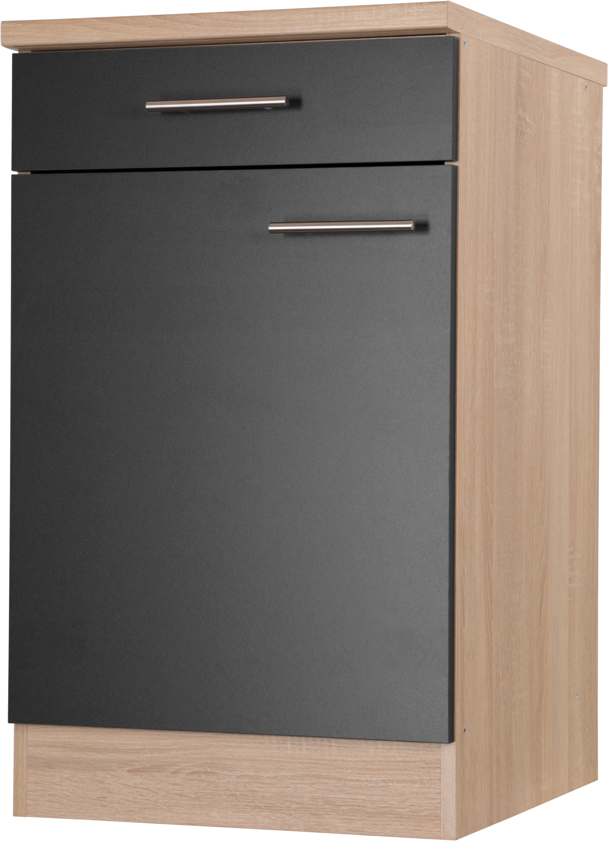 RESPEKTA Armoire basse »Merle« Breite 50 cm, Soft-Close, Griffe aus Metall, 85 cm Arbeitshöhe