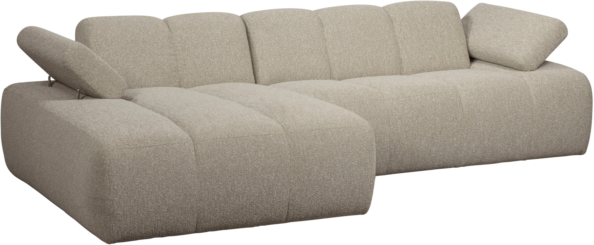 WOOOD Chaise longue »Mojo Bouclé-Bezug mit verstellbarer Armlehne, H 74 x B 284 x T 160 cm« charge supportée 360 kg, résistance maximale à l'usure, entretien obligatoire