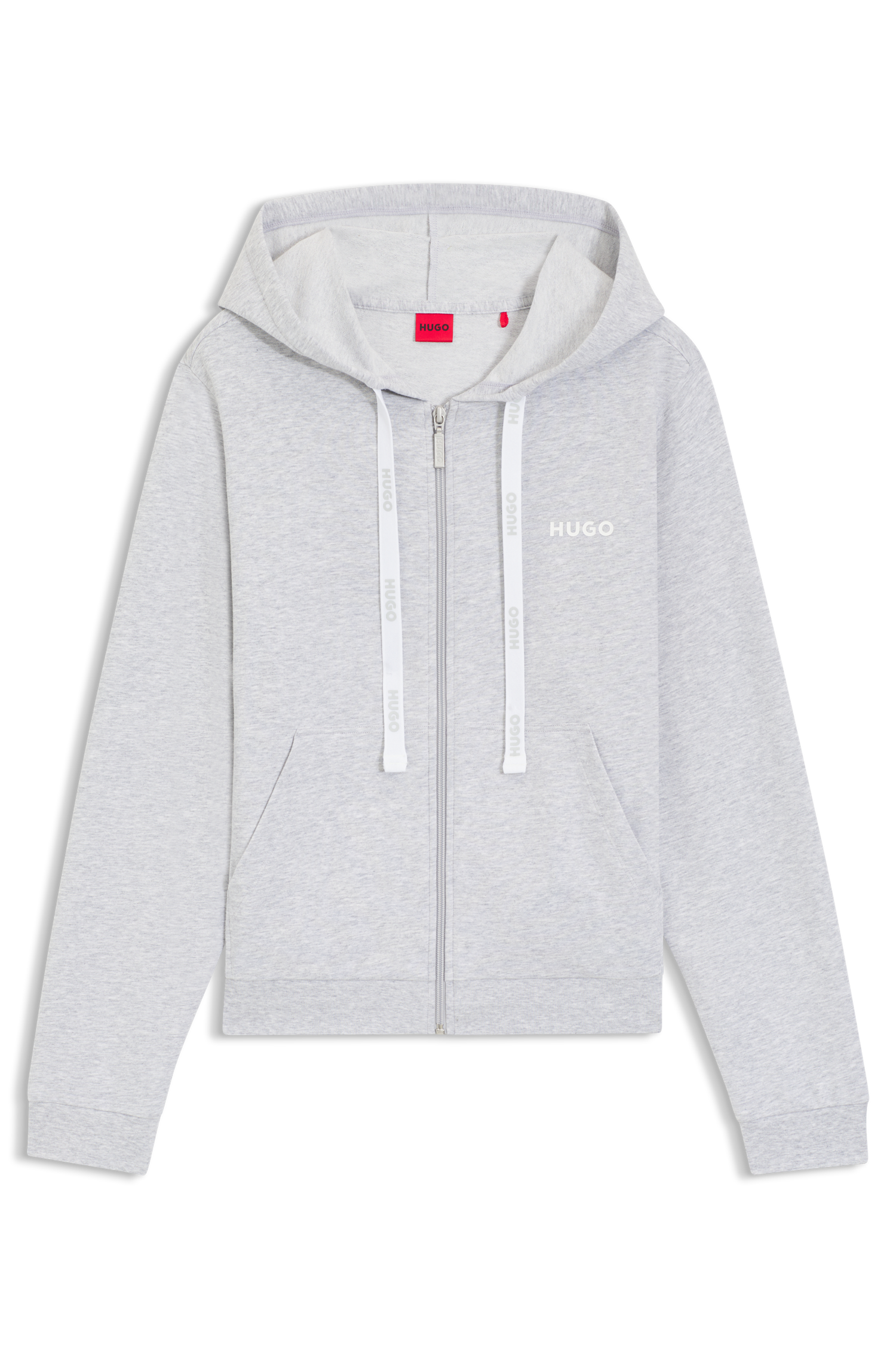 HUGO Underwear Sweatjacke Kapuze, Reissverschluss, gerade geschnitten