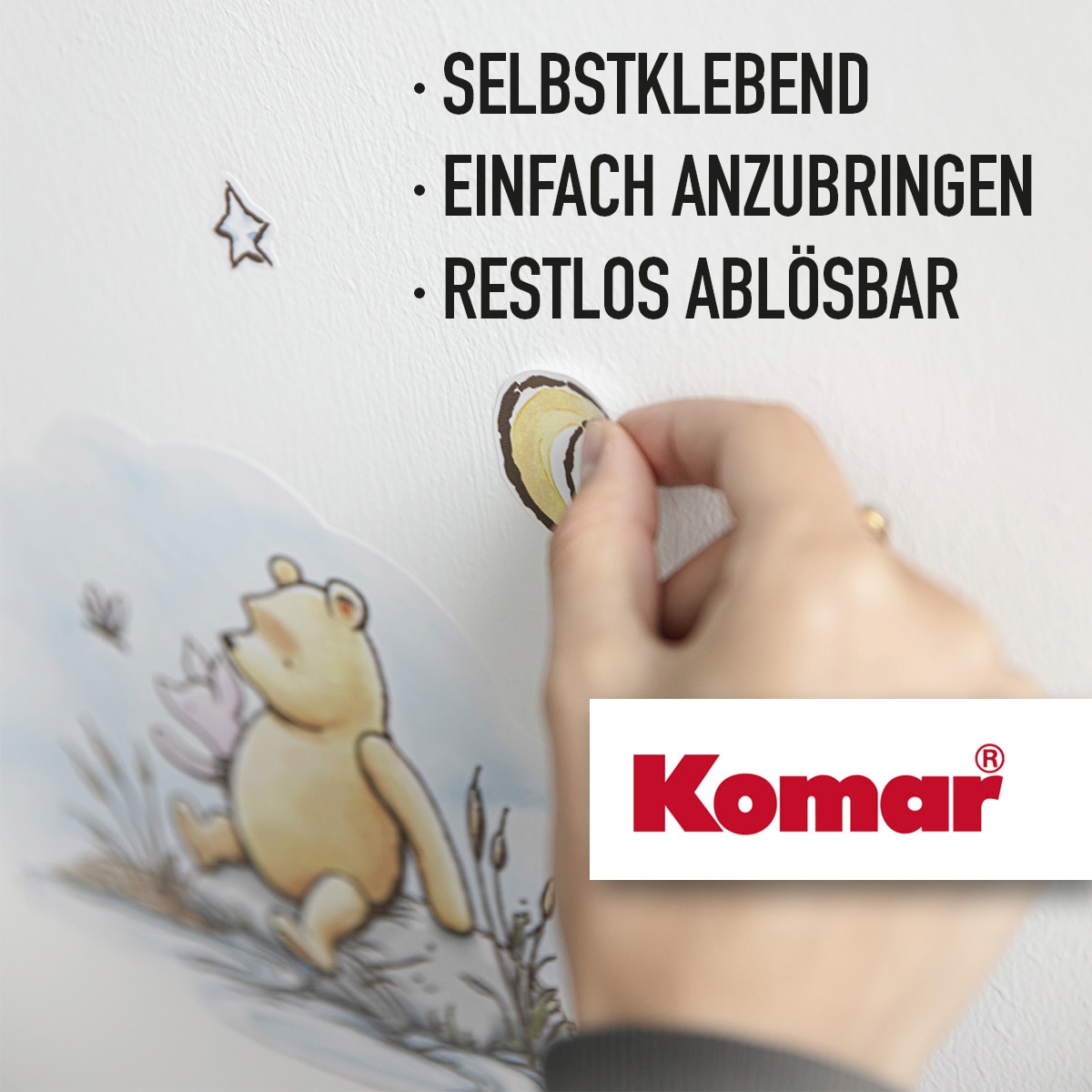 Komar Wandtattoo »Deadpool Derppool - Grösse 50 x 70 cm« selbstklebend, Wandsticker, Kinderzimmer