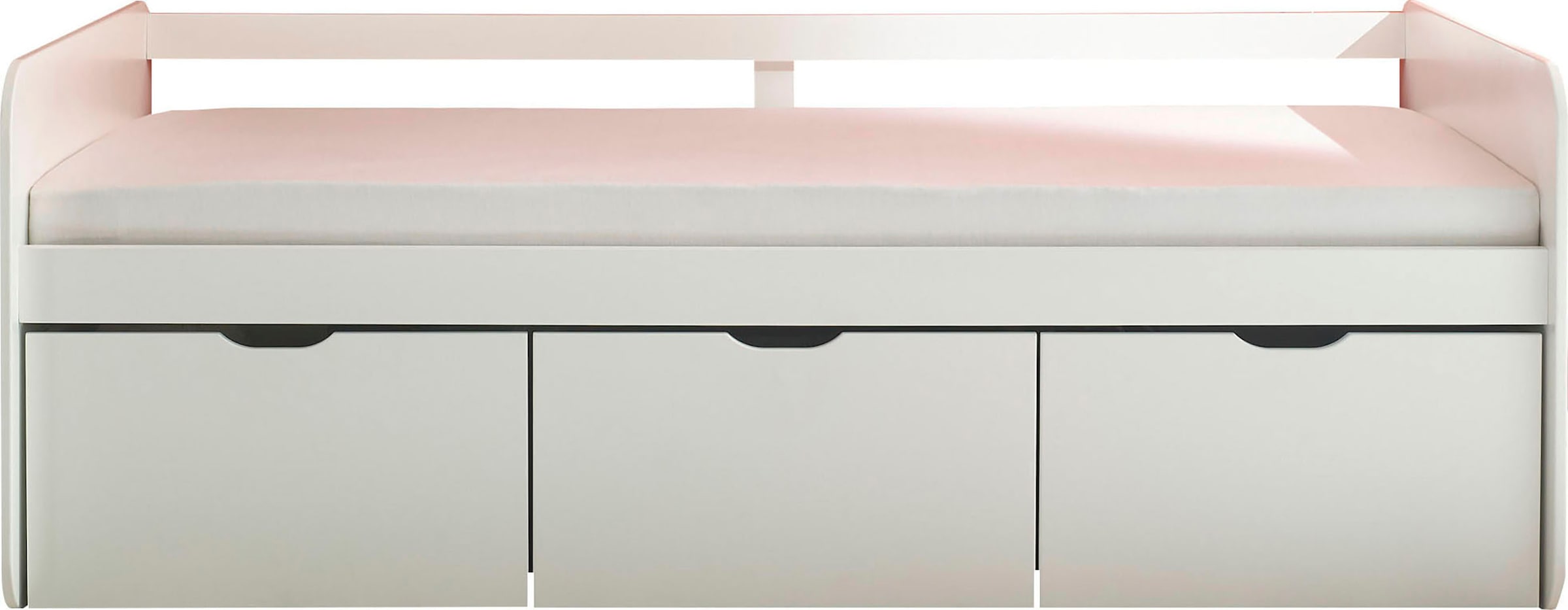 Begabino Lit de rangement »Eino Bett, Einzelbett« comprend 3 tiroirs coulissants