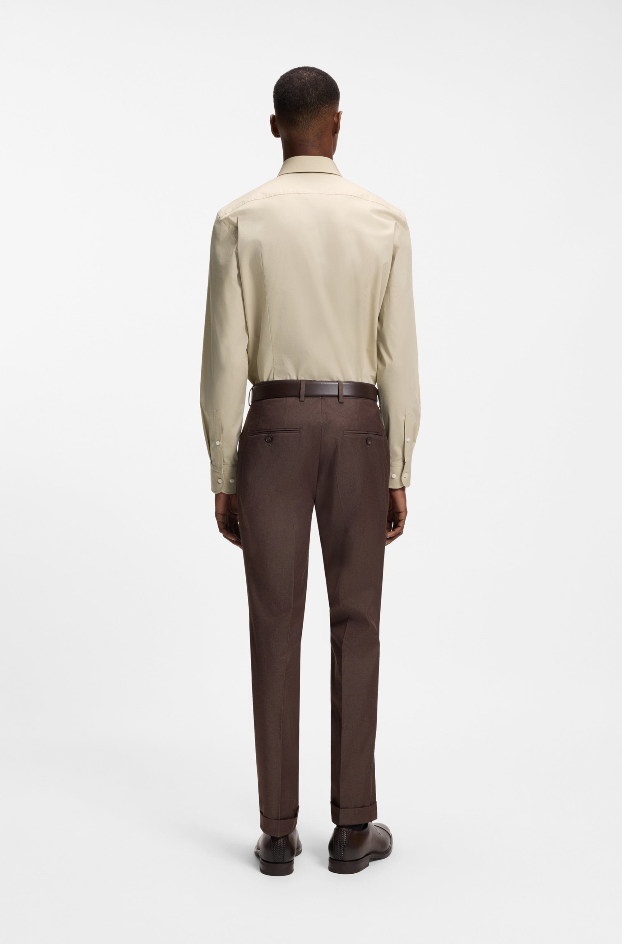 BOSS Chemise d'affaires Kentkragen, Slim-Fit, bügelleichte Qualität