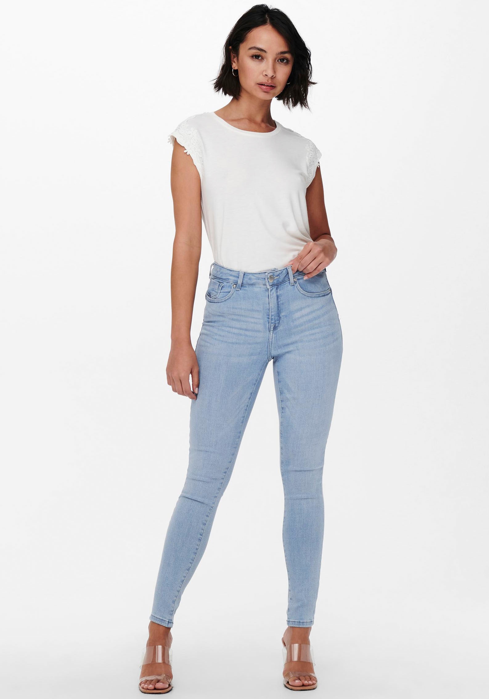 ONLY Jeans skinny »ONLPOWER MID PUSH UP SK DNM AZG944 NOOS«