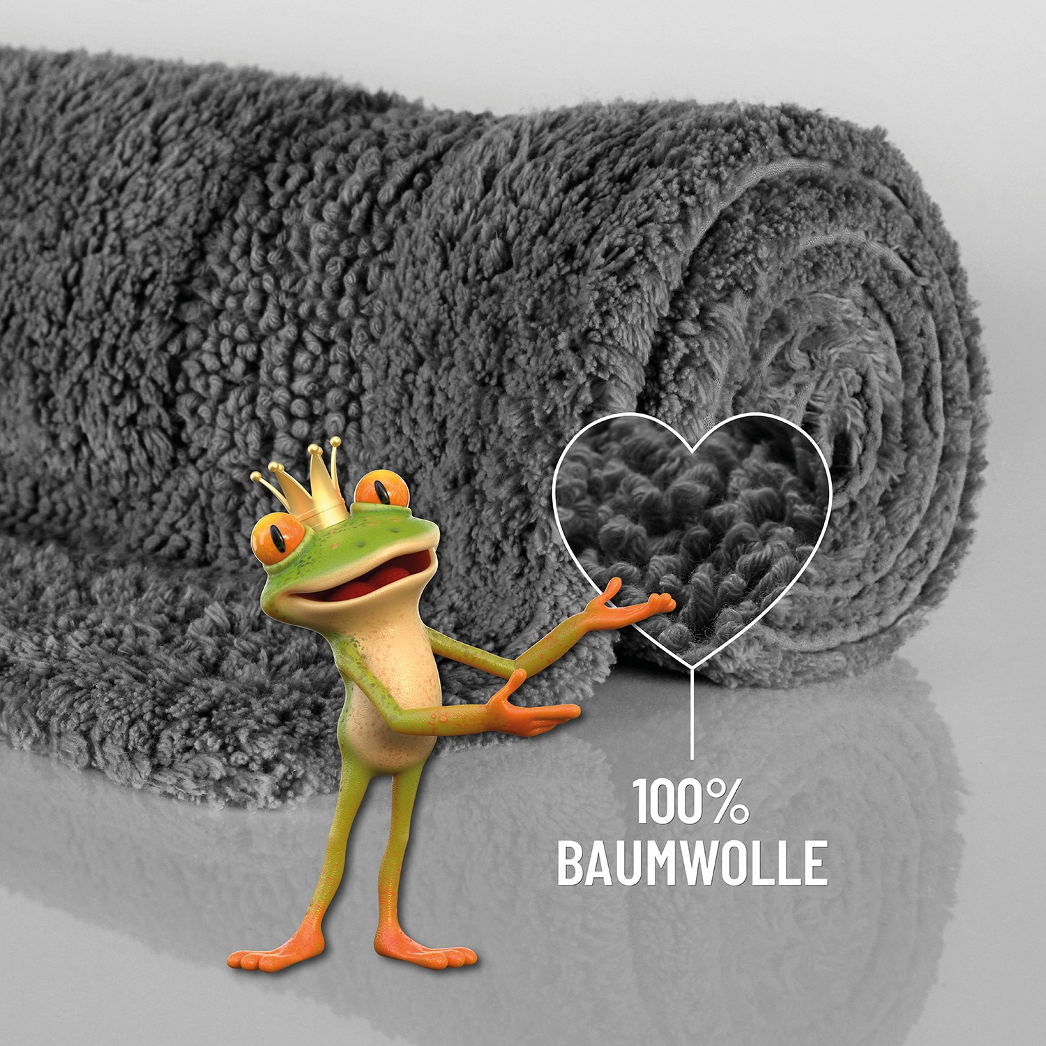 Wecon home Basics Tapis de bain »Knut« Höhe 20 mm lavable, antidérapant, résistant, facile d'entretien, bordure, doux