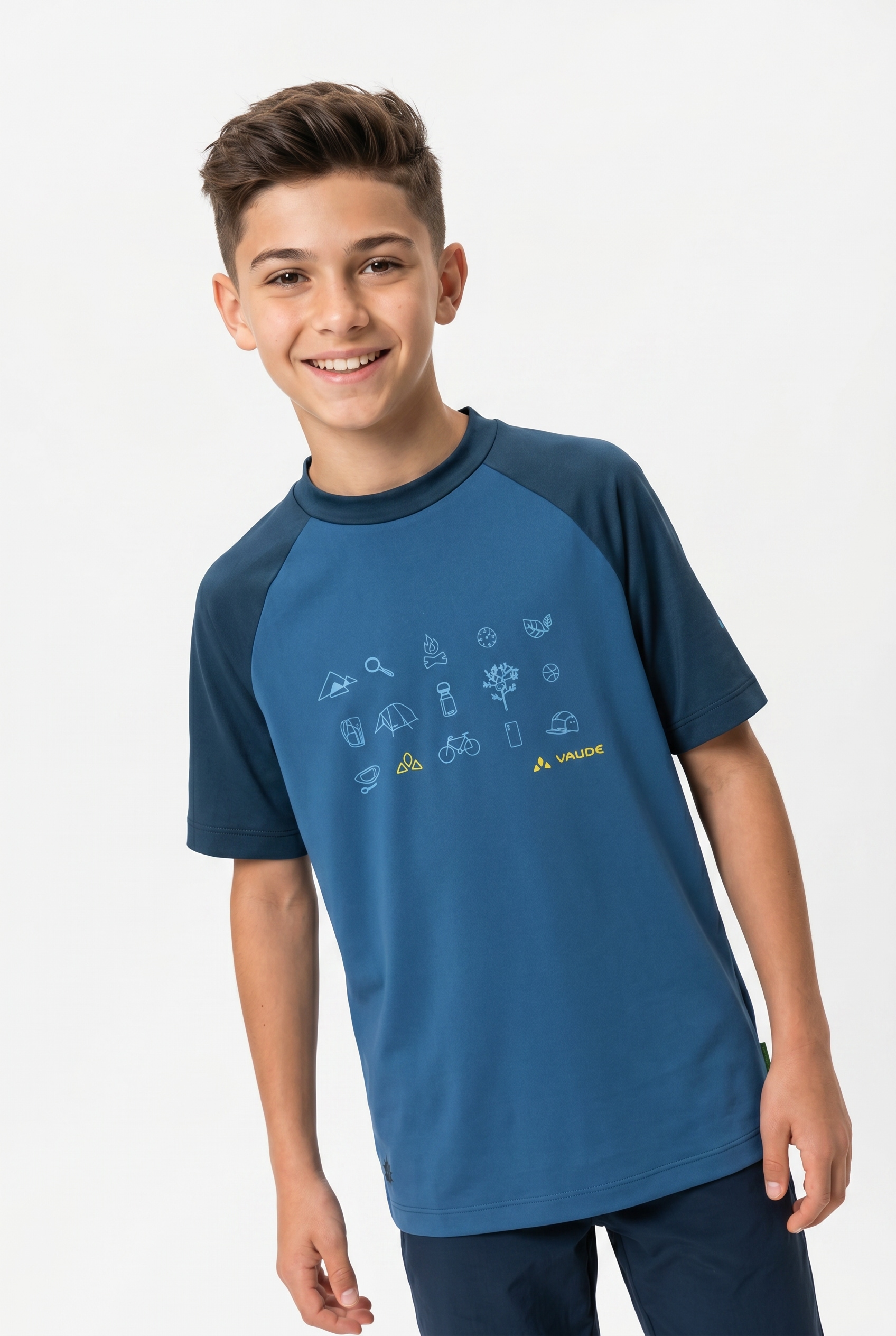 VAUDE T-shirt fonctionnel »Solaro« für Kinder, elastisches Material, schnelltrocknend, hoher UV-Schutz